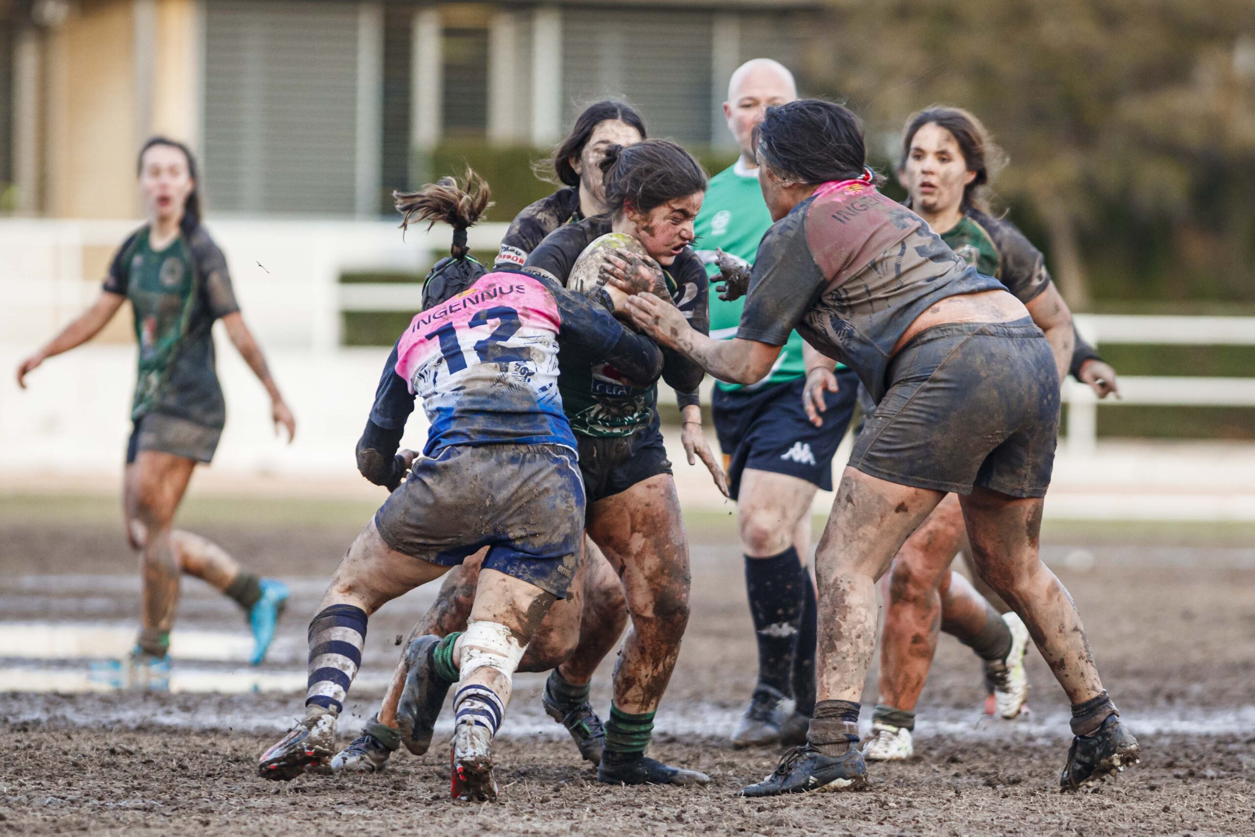 Partido de la jornada 6 de la Divisió D’Honor Catalana de rugby femenina entre el CEFA Unizar y el Fusion