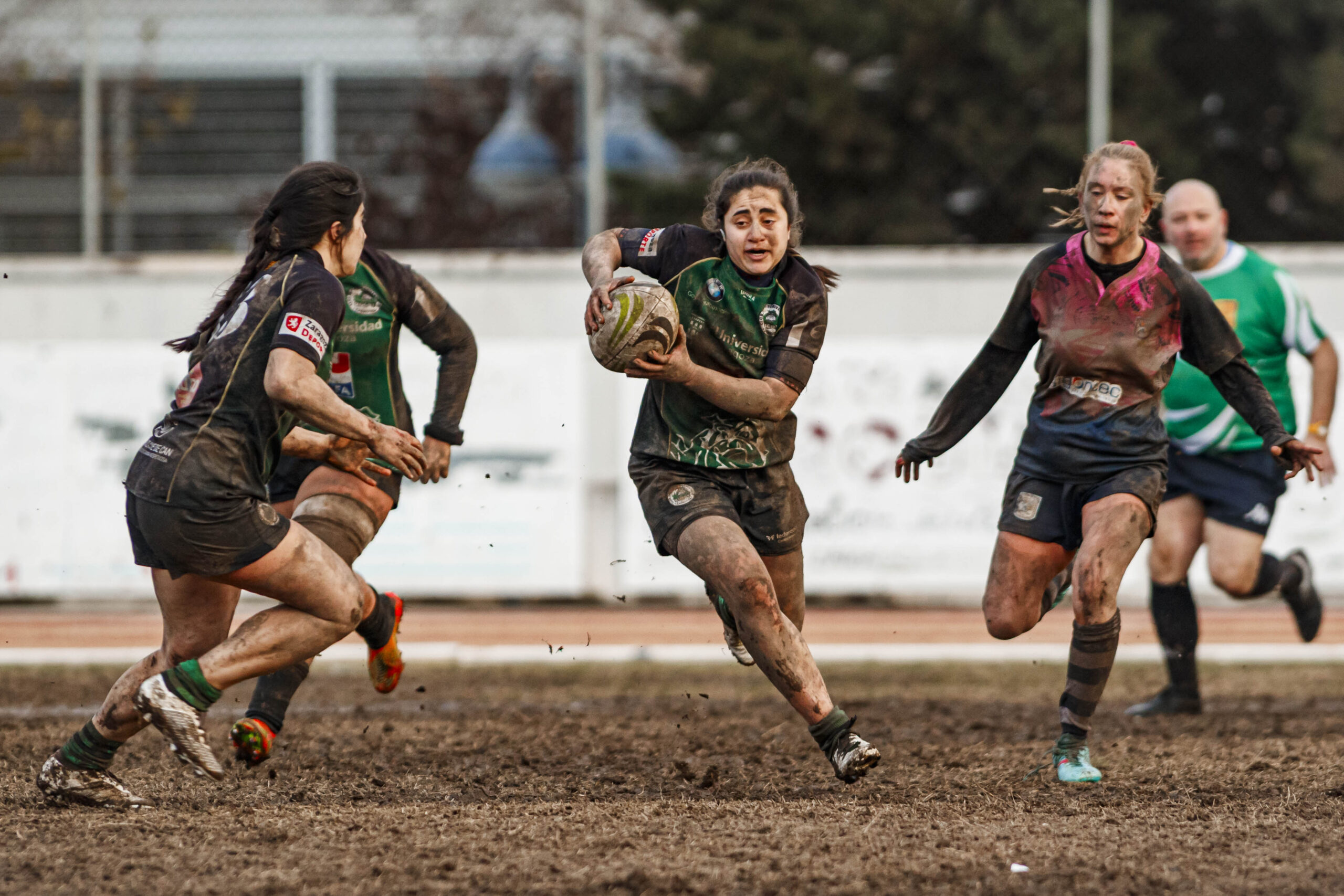 Partido de la jornada 6 de la Divisió D’Honor Catalana de rugby femenina entre el CEFA Unizar y el Fusion