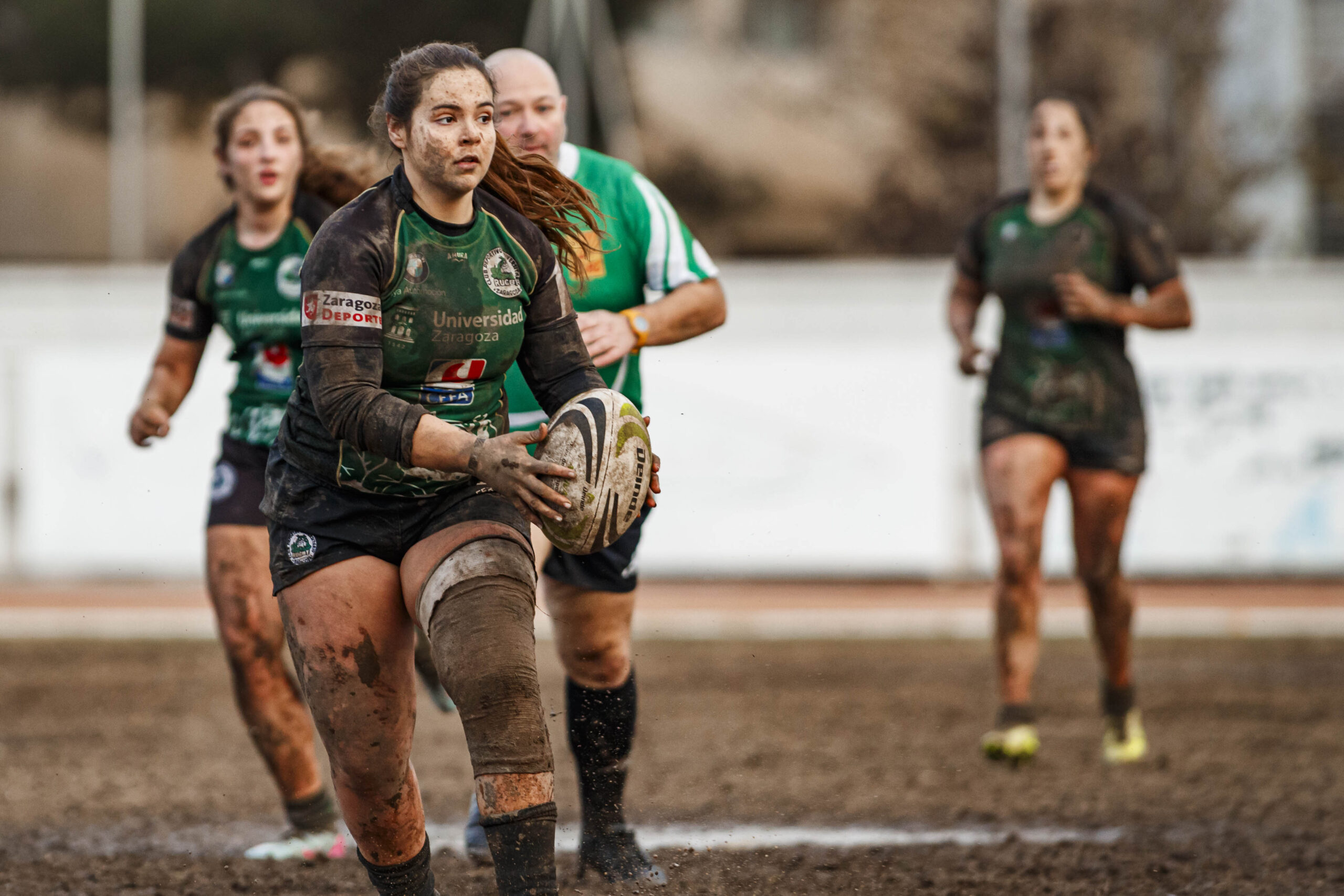 Partido de la jornada 6 de la Divisió D’Honor Catalana de rugby femenina entre el CEFA Unizar y el Fusion