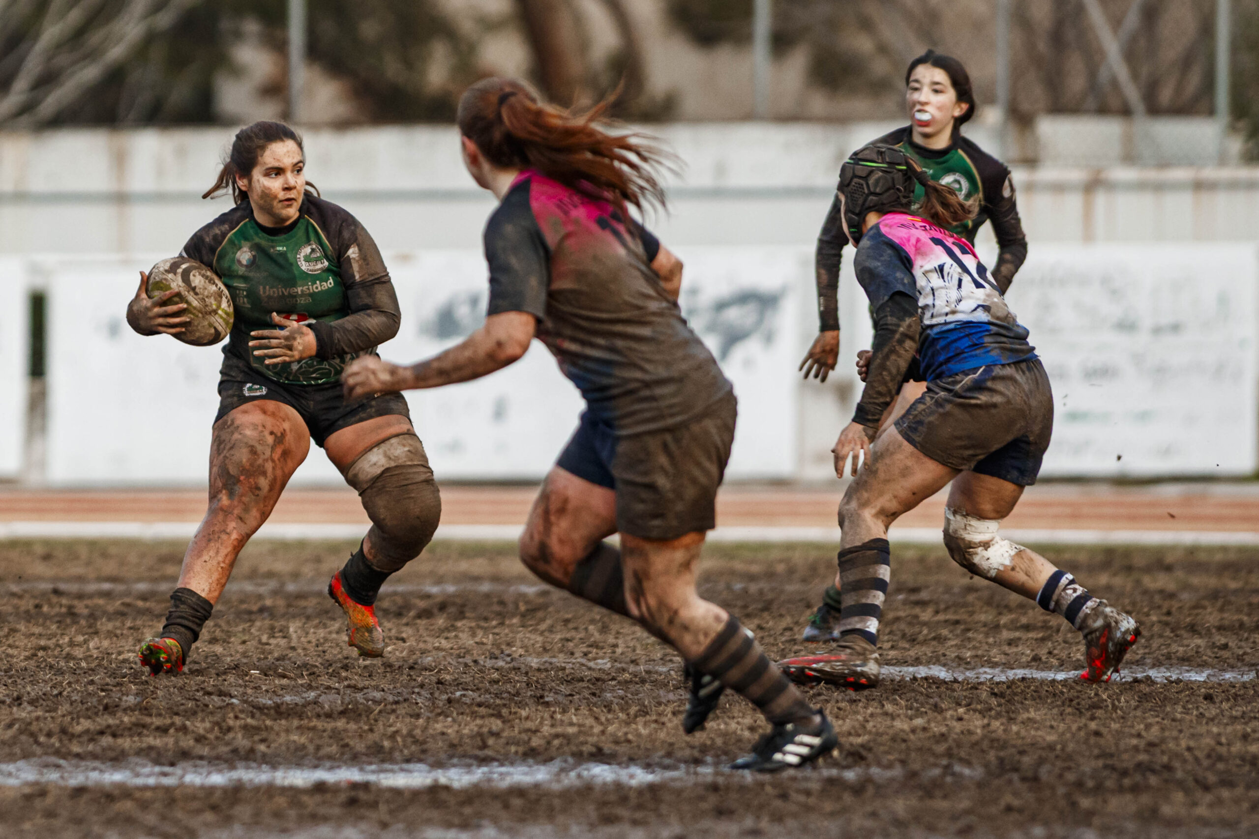 Partido de la jornada 6 de la Divisió D’Honor Catalana de rugby femenina entre el CEFA Unizar y el Fusion