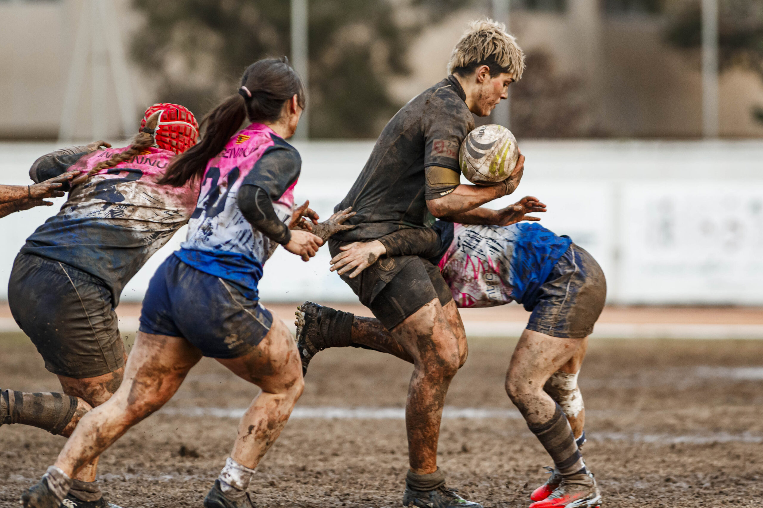 Partido de la jornada 6 de la Divisió D’Honor Catalana de rugby femenina entre el CEFA Unizar y el Fusion