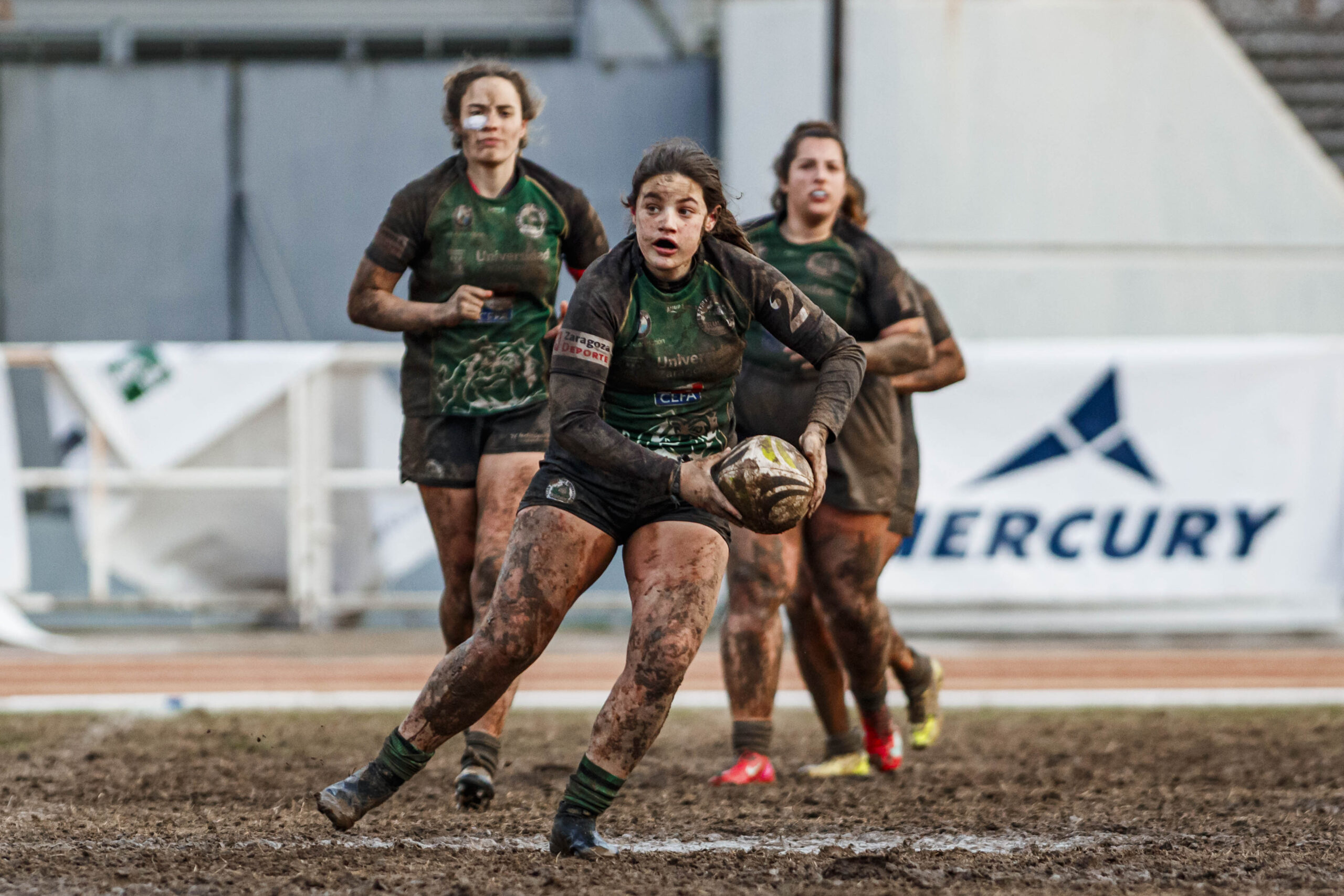 Partido de la jornada 6 de la Divisió D’Honor Catalana de rugby femenina entre el CEFA Unizar y el Fusion