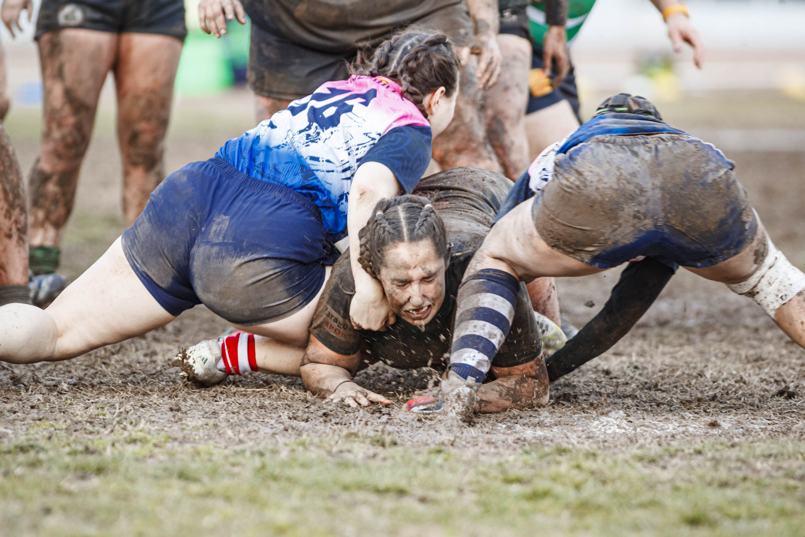 Partido de la jornada 6 de la Divisió D’Honor Catalana de rugby femenina entre el CEFA Unizar y el Fusion