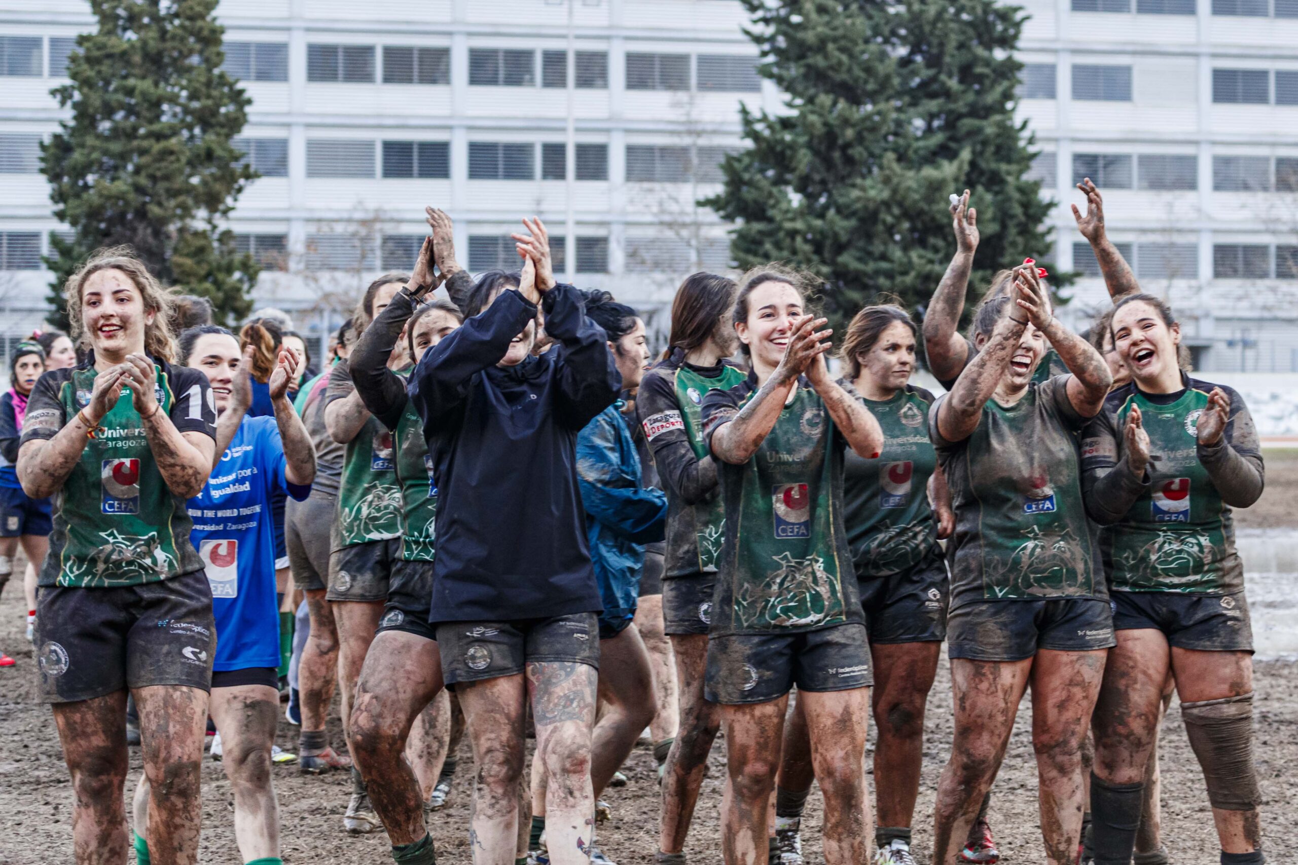 Partido de la jornada 6 de la Divisió D’Honor Catalana de rugby femenina entre el CEFA Unizar y el Fusion