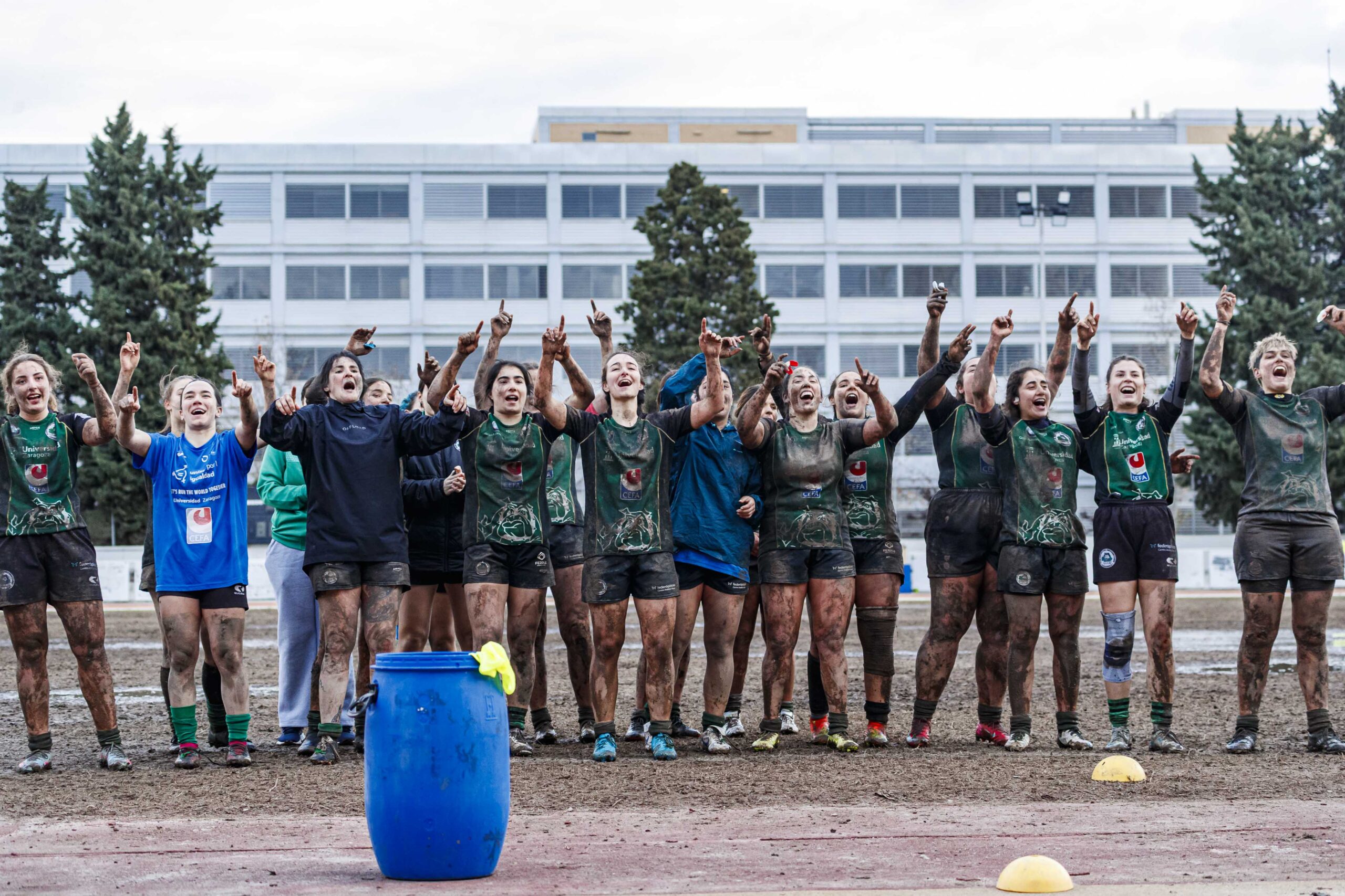 Partido de la jornada 6 de la Divisió D’Honor Catalana de rugby femenina entre el CEFA Unizar y el Fusion