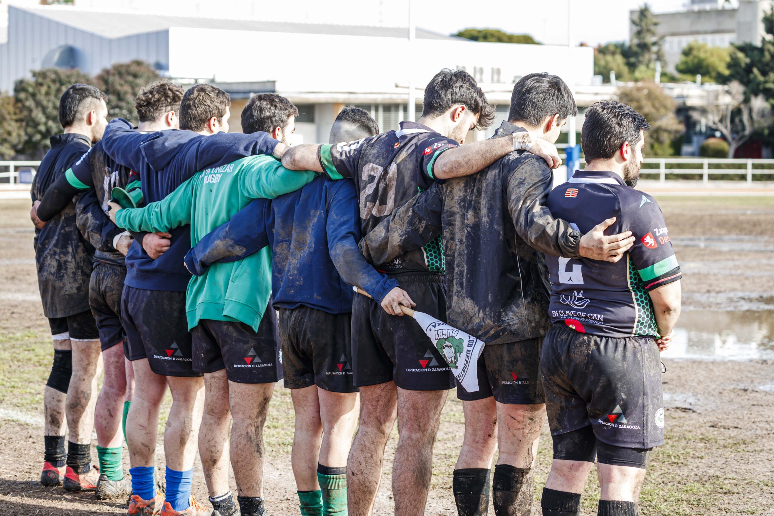 Partido de la jornada 9 de la Liga Autonómica Aragonesa de rugby masculina entre el CEFA Unizar y el Gigantes/Funes