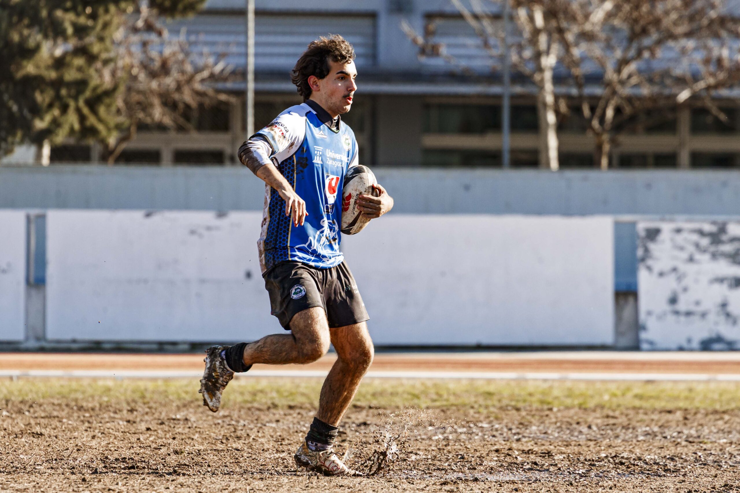 Partido de la jornada 9 de la Liga Autonómica Aragonesa de rugby masculina entre el CEFA Unizar y el Gigantes/Funes