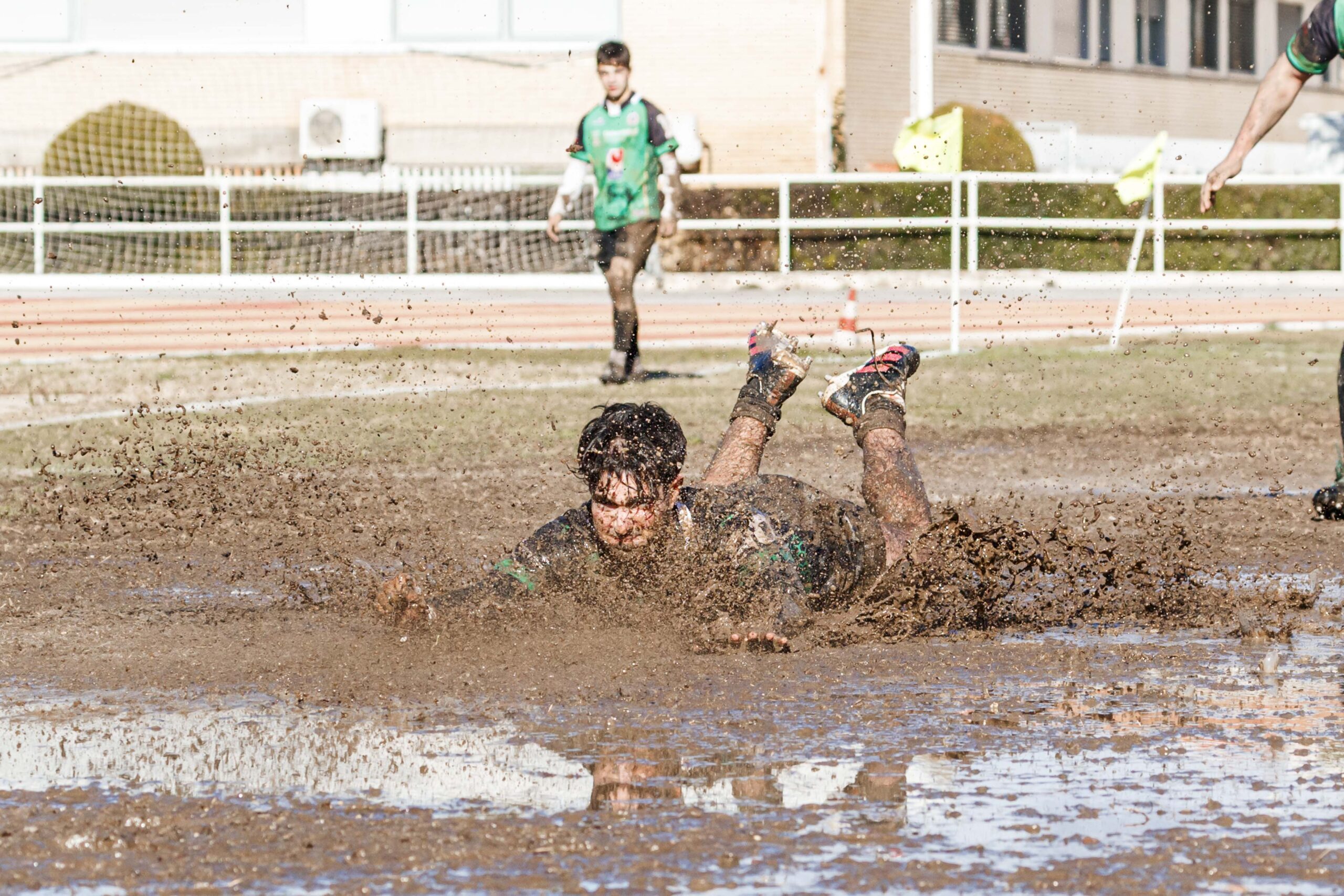 Partido de la jornada 9 de la Liga Autonómica Aragonesa de rugby masculina entre el CEFA Unizar y el Gigantes/Funes