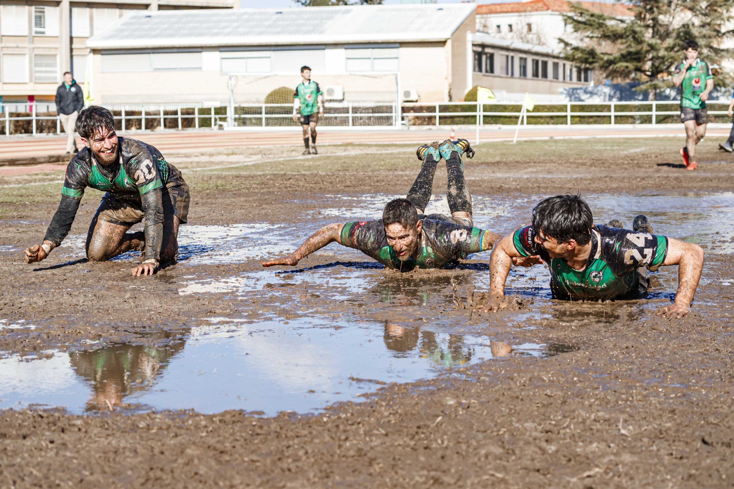 Partido de la jornada 9 de la Liga Autonómica Aragonesa de rugby masculina entre el CEFA Unizar y el Gigantes/Funes