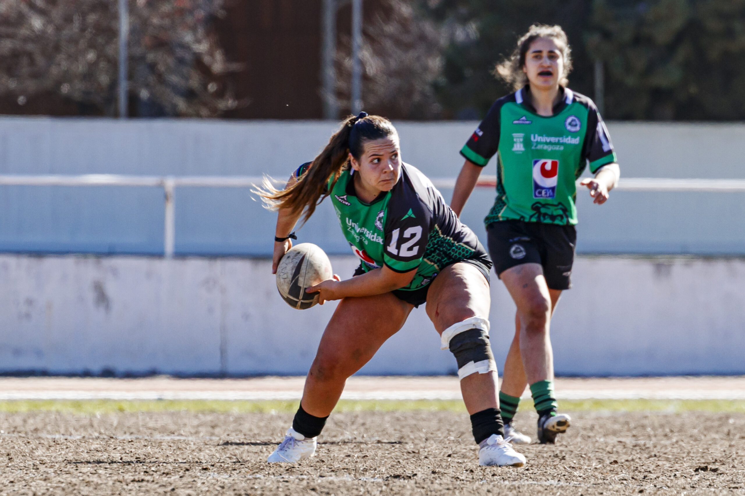 Fotos de rugby femenino correspondientes al partido de la jornada 5 de la Liga Aragonesa entre el CEFA Unizar y el Fénix.
