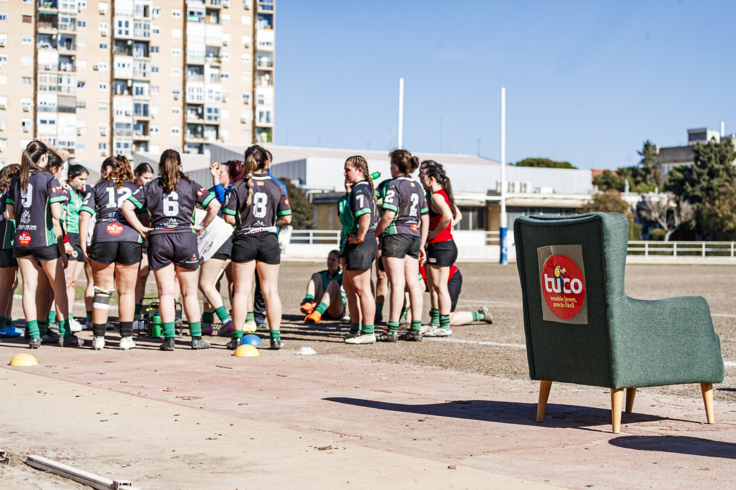 Fotos de rugby femenino correspondientes al partido de la jornada 5 de la Liga Aragonesa entre el CEFA Unizar y el Fénix.
