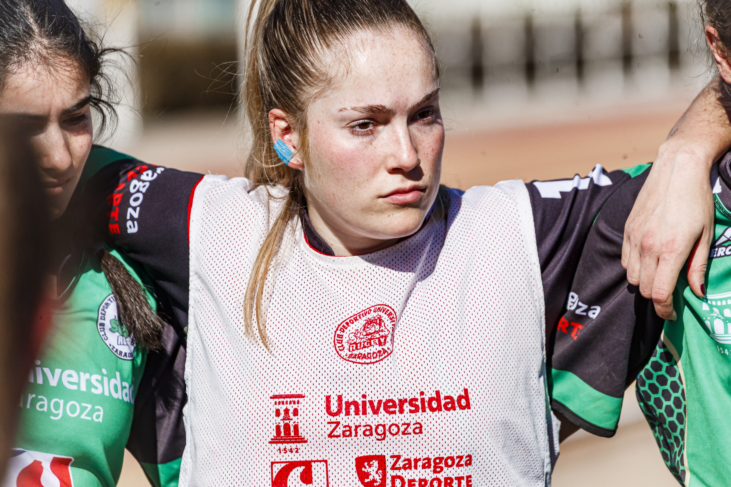 Fotos de rugby femenino correspondientes al partido de la jornada 5 de la Liga Aragonesa entre el CEFA Unizar y el Fénix.