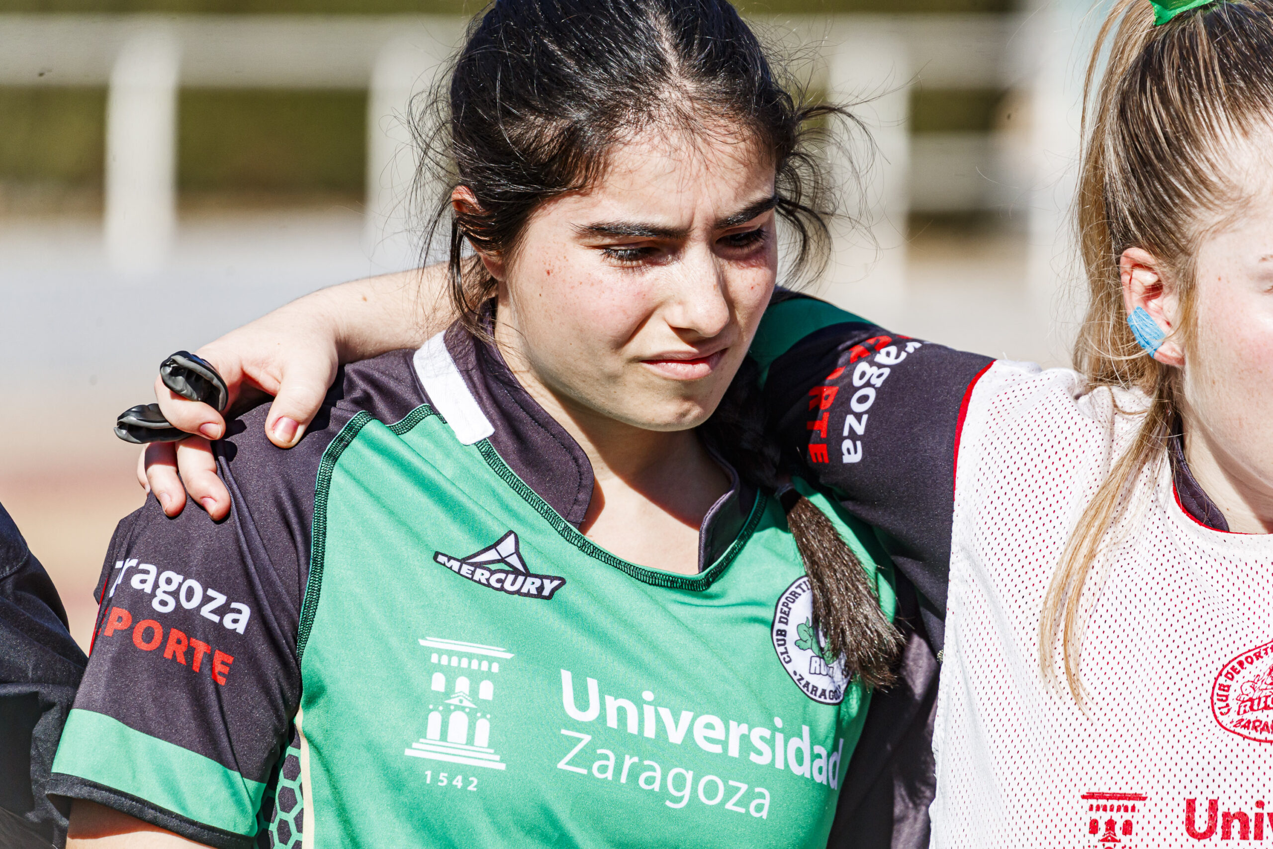 Fotos de rugby femenino correspondientes al partido de la jornada 5 de la Liga Aragonesa entre el CEFA Unizar y el Fénix.