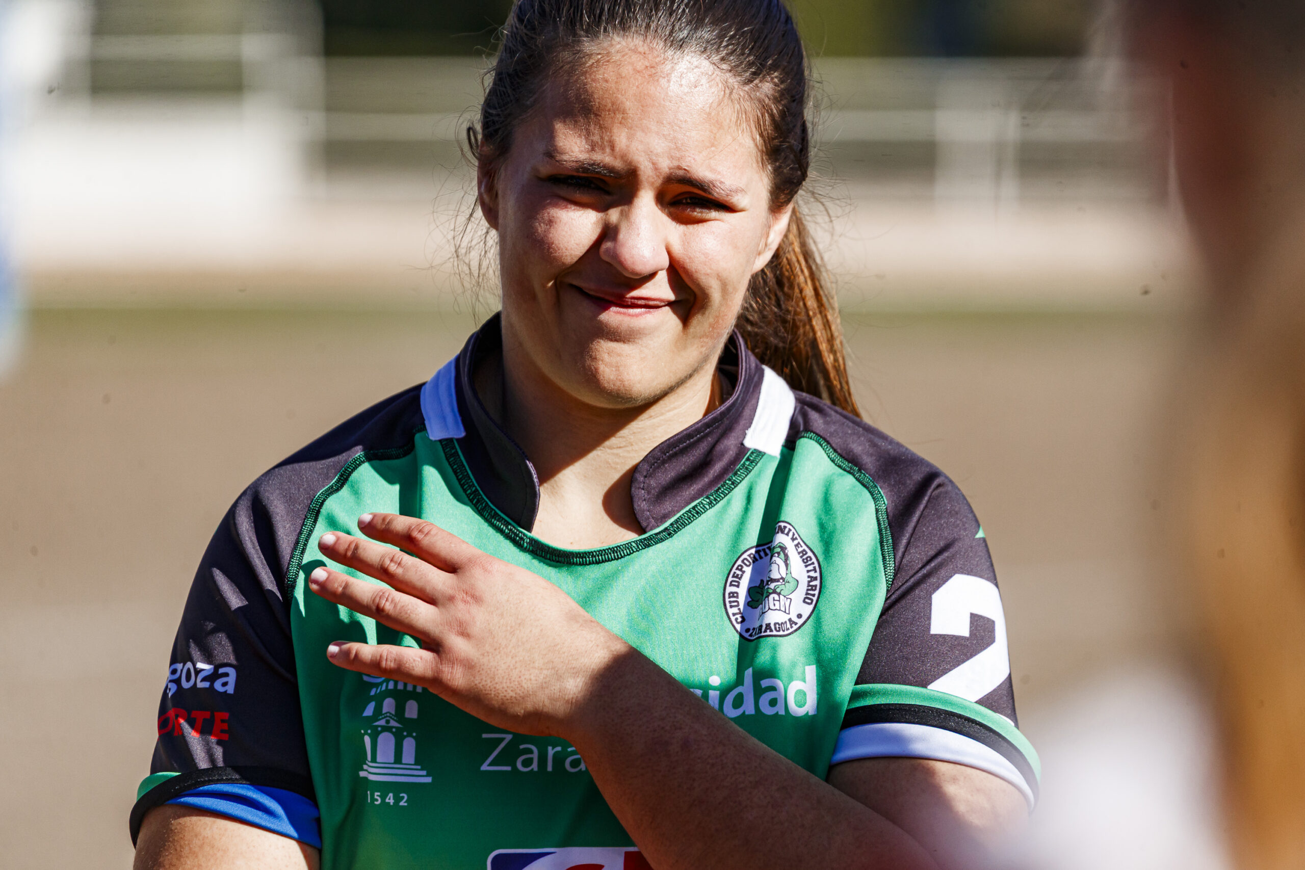 Fotos de rugby femenino correspondientes al partido de la jornada 5 de la Liga Aragonesa entre el CEFA Unizar y el Fénix.