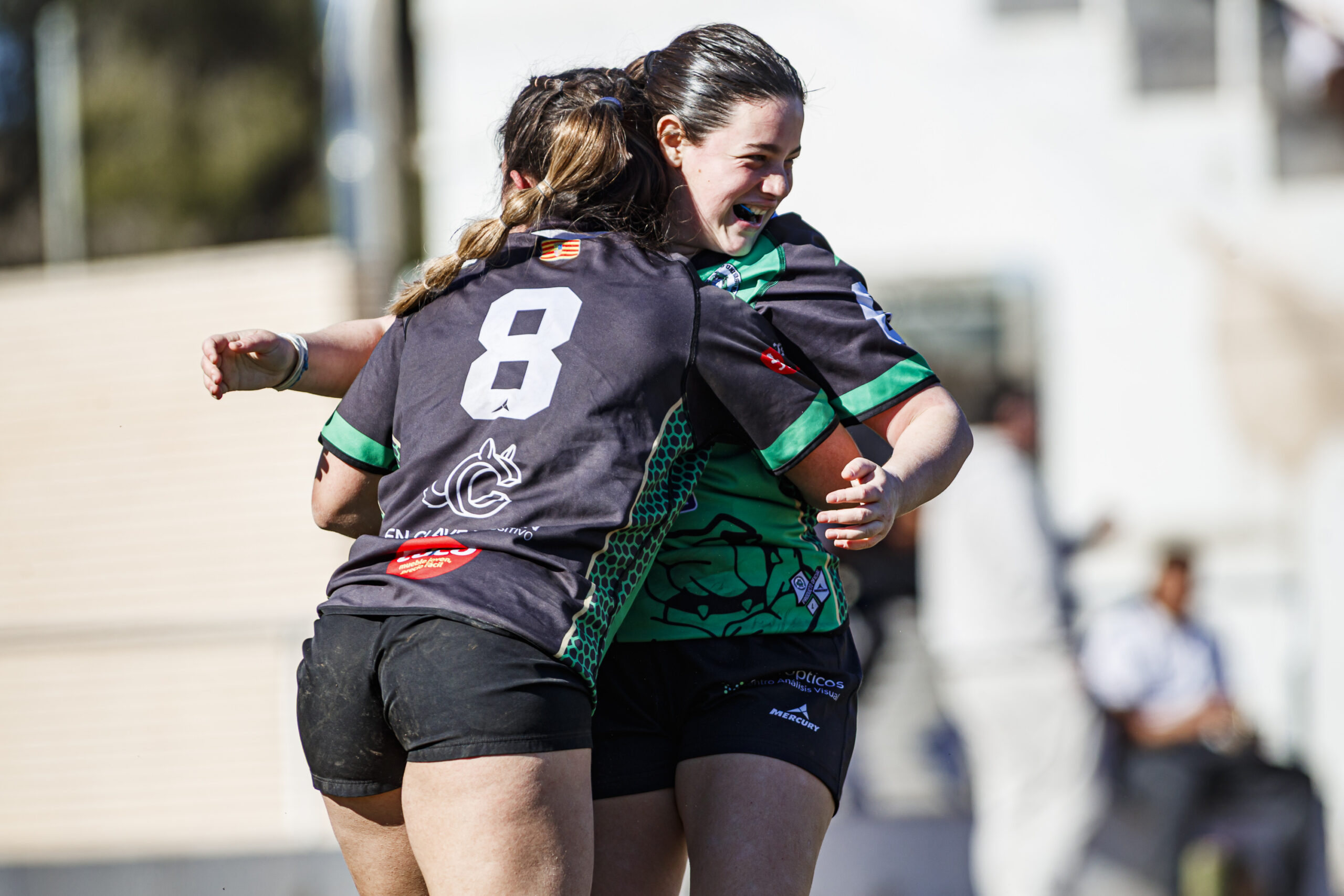 Fotos de rugby femenino correspondientes al partido de la jornada 5 de la Liga Aragonesa entre el CEFA Unizar y el Fénix.