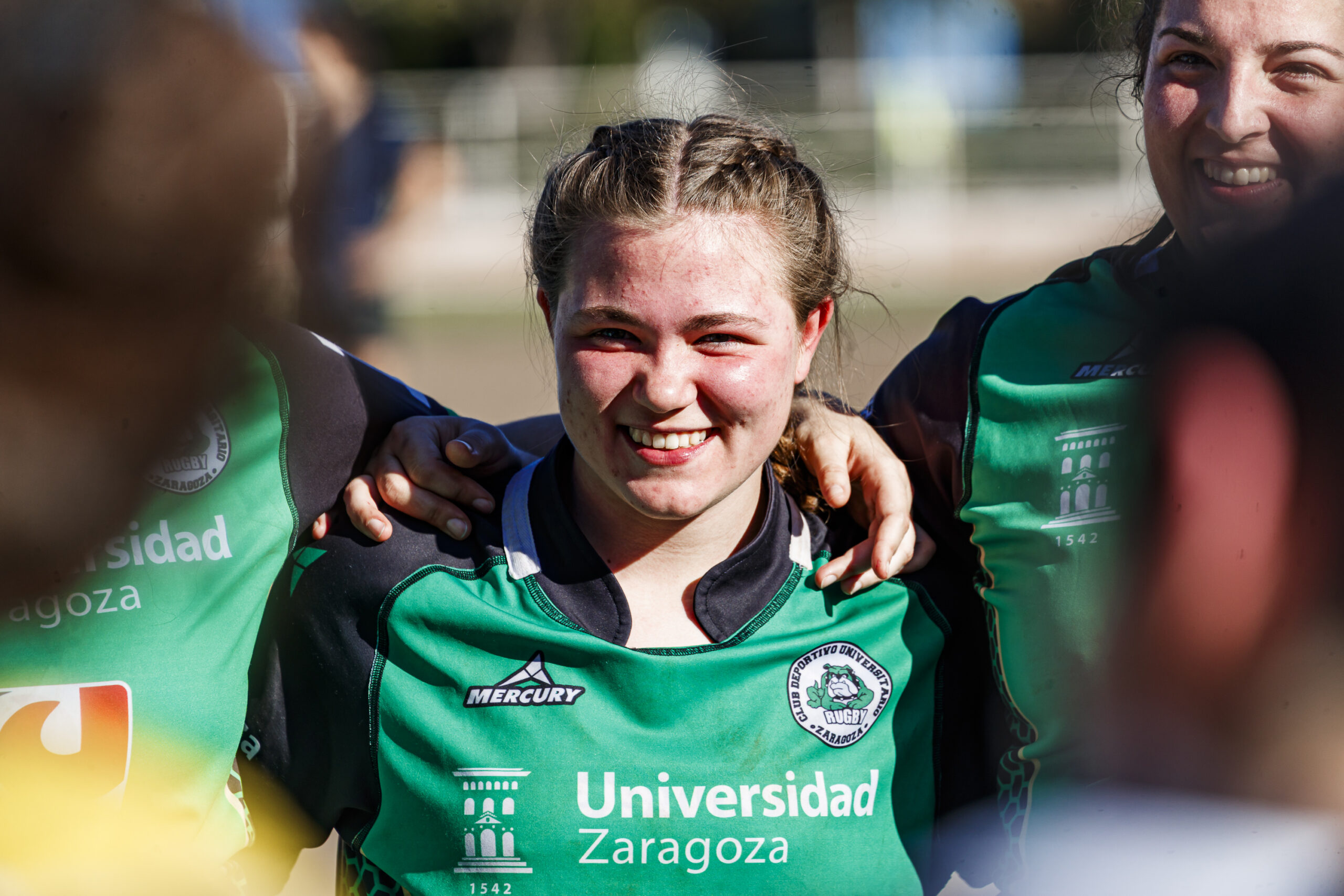 Fotos de rugby femenino correspondientes al partido de la jornada 5 de la Liga Aragonesa entre el CEFA Unizar y el Fénix.