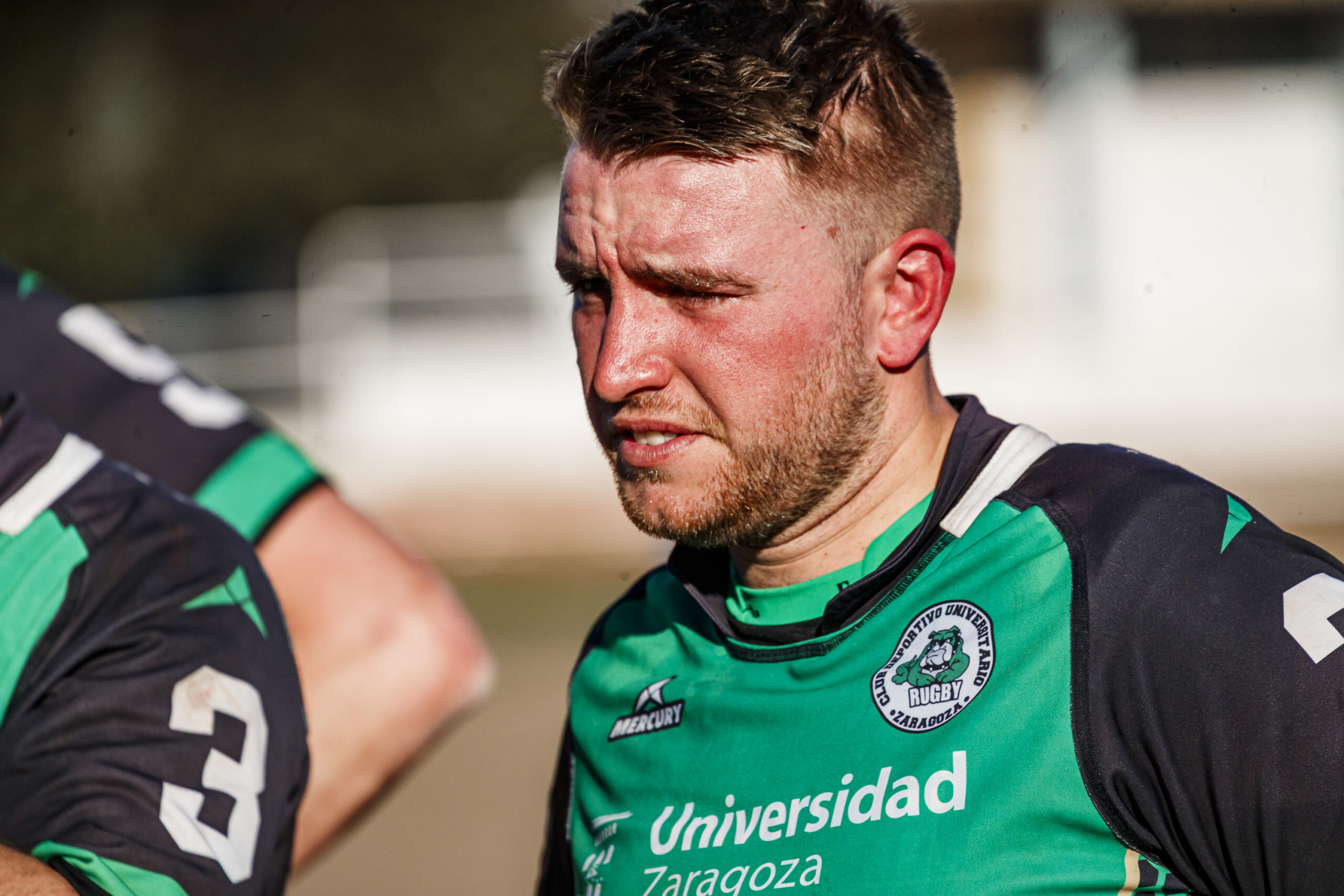 Fotos de rugby masculino correspondientes al partido de la jornada 11 de la Liga Aragonesa entre el CEFA Unizar y el Fénix.