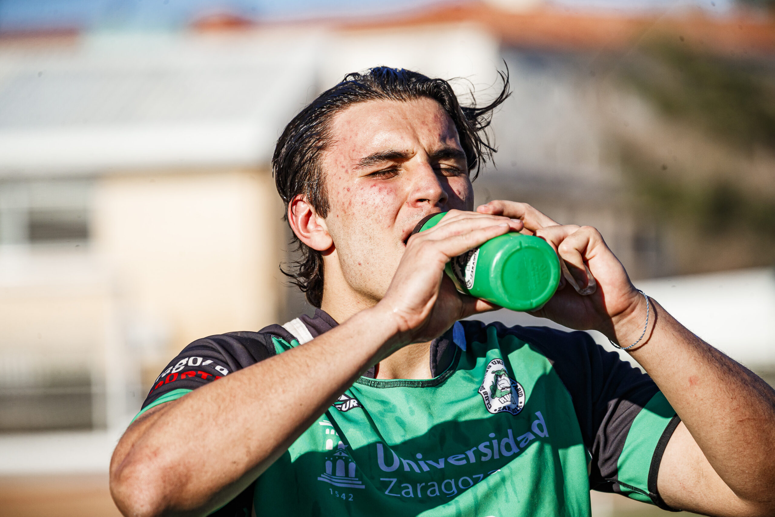 Fotos de rugby masculino correspondientes al partido de la jornada 11 de la Liga Aragonesa entre el CEFA Unizar y el Fénix.