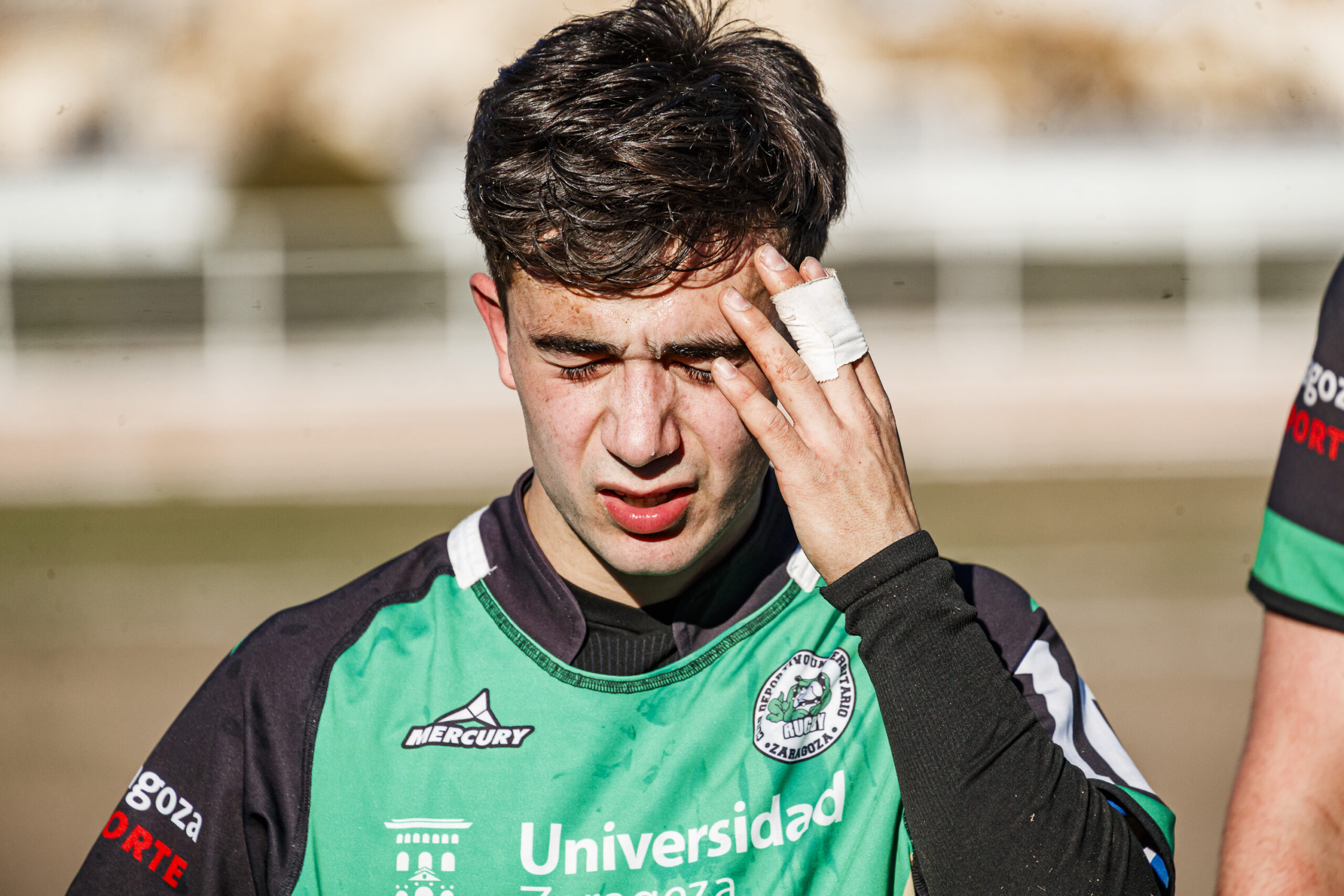 Fotos de rugby masculino correspondientes al partido de la jornada 11 de la Liga Aragonesa entre el CEFA Unizar y el Fénix.