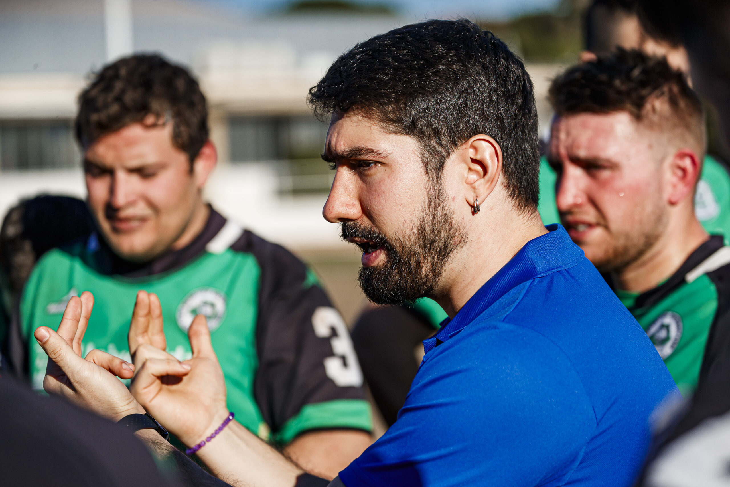 Fotos de rugby masculino correspondientes al partido de la jornada 11 de la Liga Aragonesa entre el CEFA Unizar y el Fénix.
