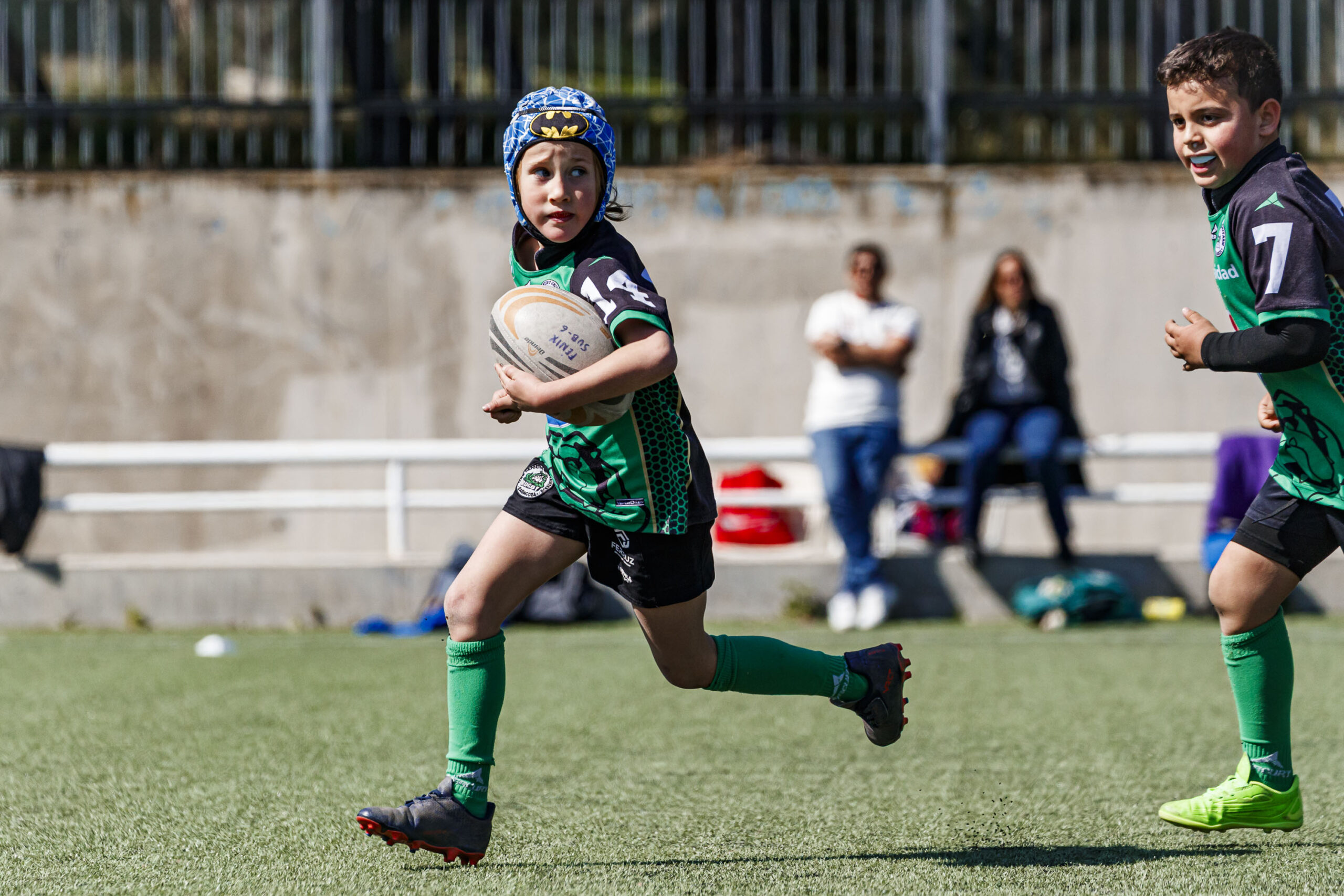 Jornada de escuelas de rugby para niños en Zaragoza