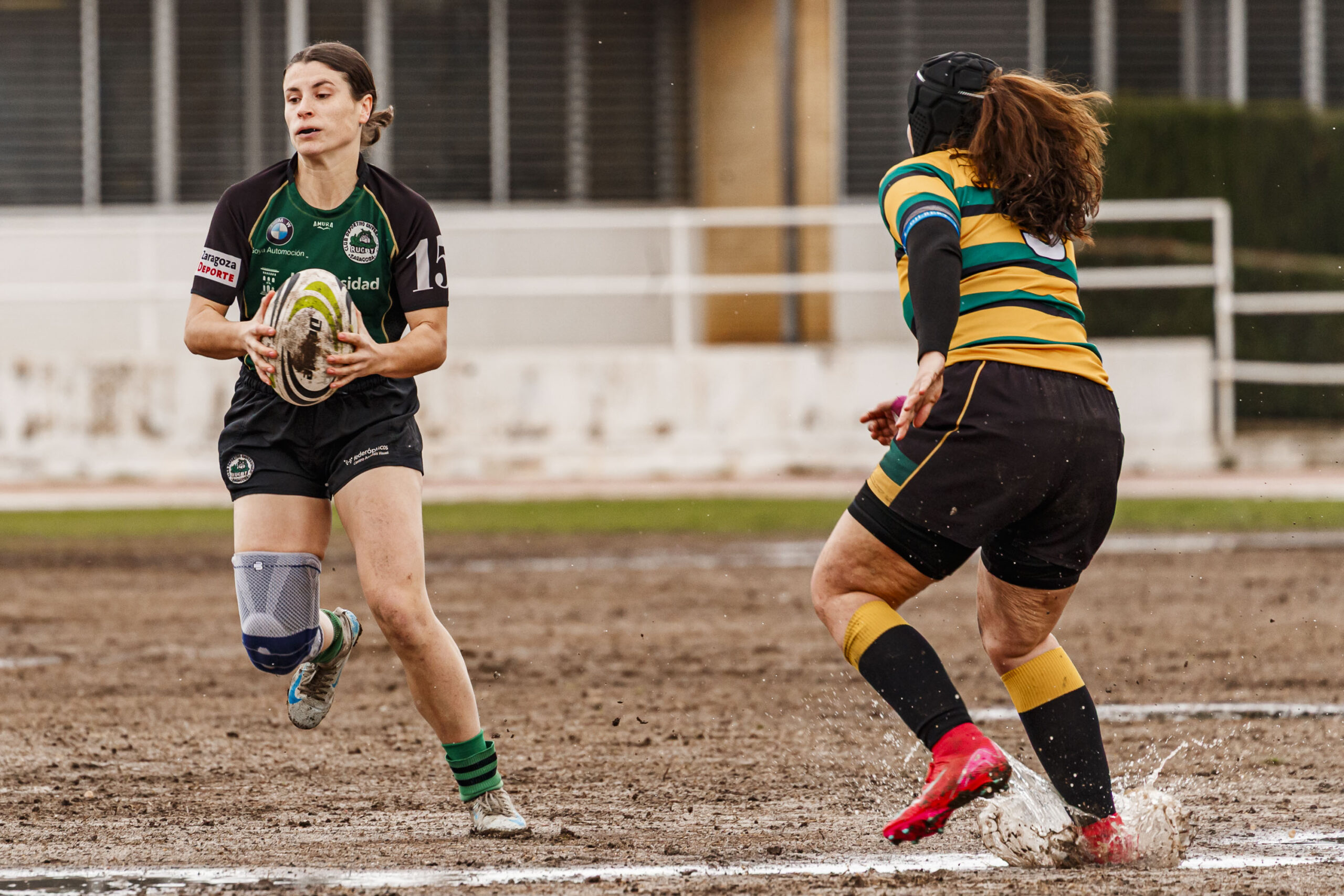 Imagenes correspondientes al partido de la jornada 9 de la DH Catalana de rugby femenino entre el CEFA Uniera y el INEF Lleida en el José Manuel J. Boix