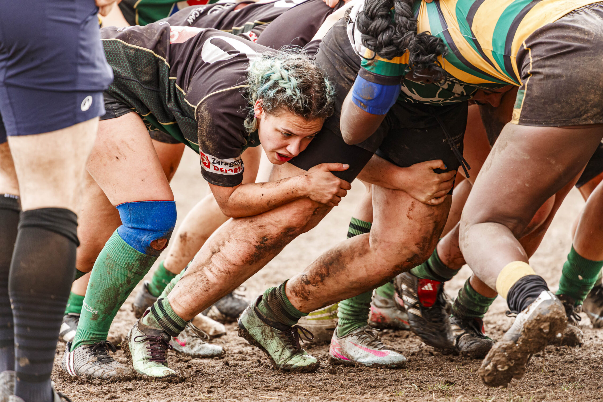 Imagenes correspondientes al partido de la jornada 9 de la DH Catalana de rugby femenino entre el CEFA Uniera y el INEF Lleida en el José Manuel J. Boix