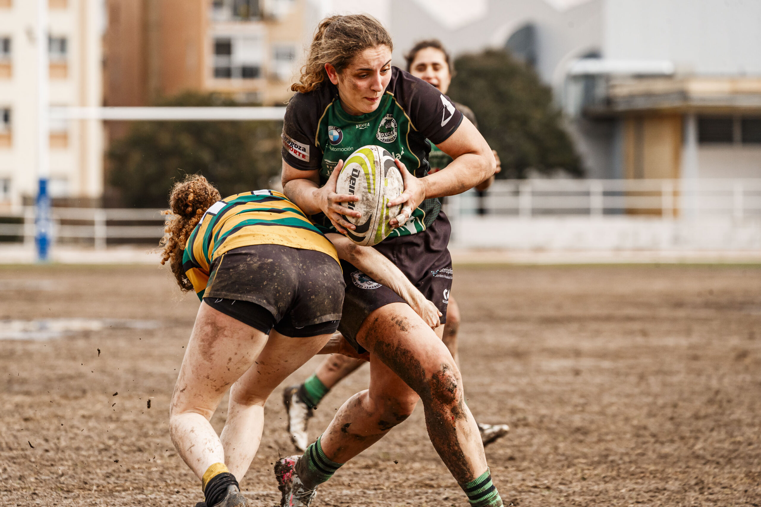 Imagenes correspondientes al partido de la jornada 9 de la DH Catalana de rugby femenino entre el CEFA Uniera y el INEF Lleida en el José Manuel J. Boix