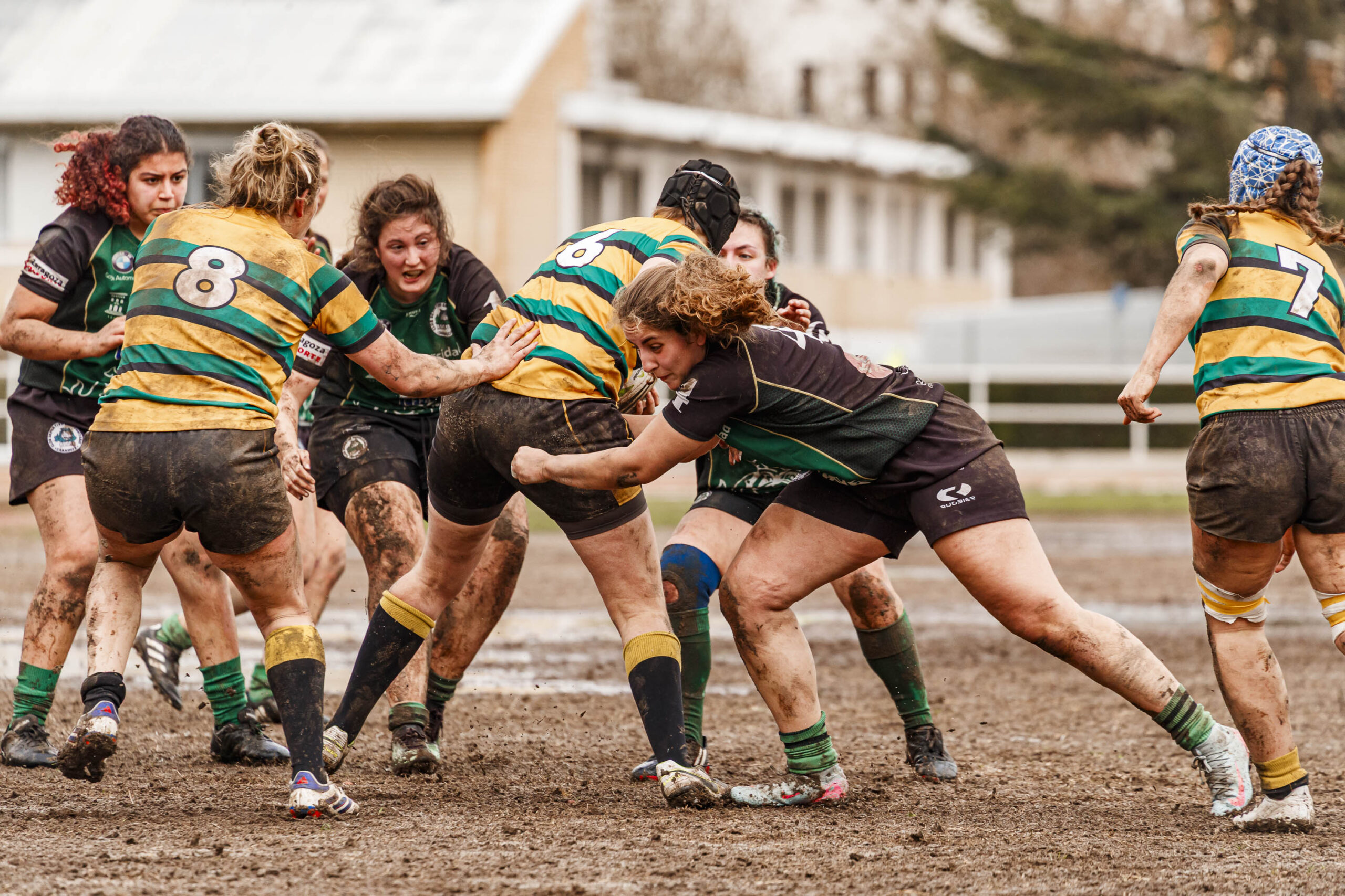Imagenes correspondientes al partido de la jornada 9 de la DH Catalana de rugby femenino entre el CEFA Uniera y el INEF Lleida en el José Manuel J. Boix