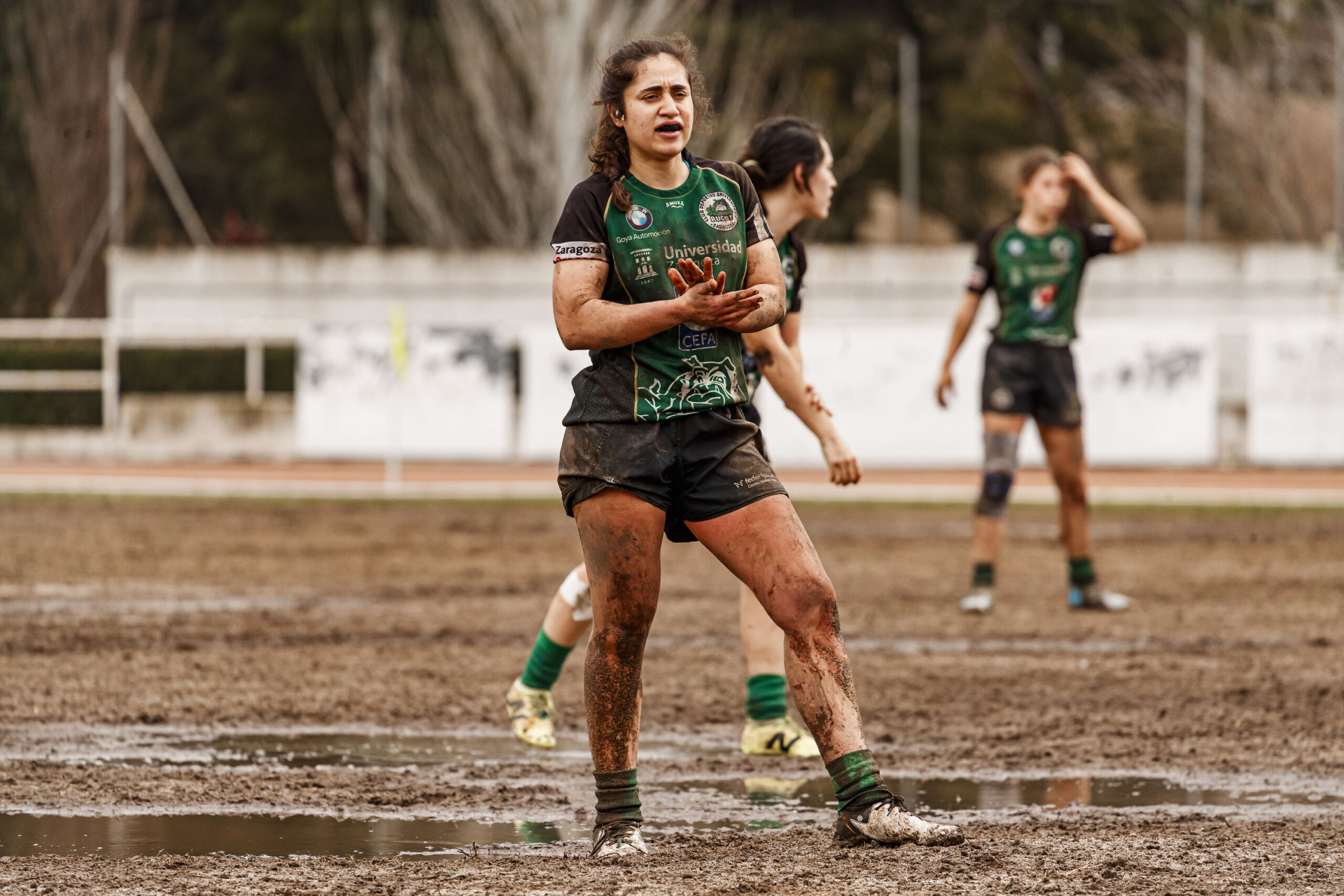 Imagenes correspondientes al partido de la jornada 9 de la DH Catalana de rugby femenino entre el CEFA Uniera y el INEF Lleida en el José Manuel J. Boix