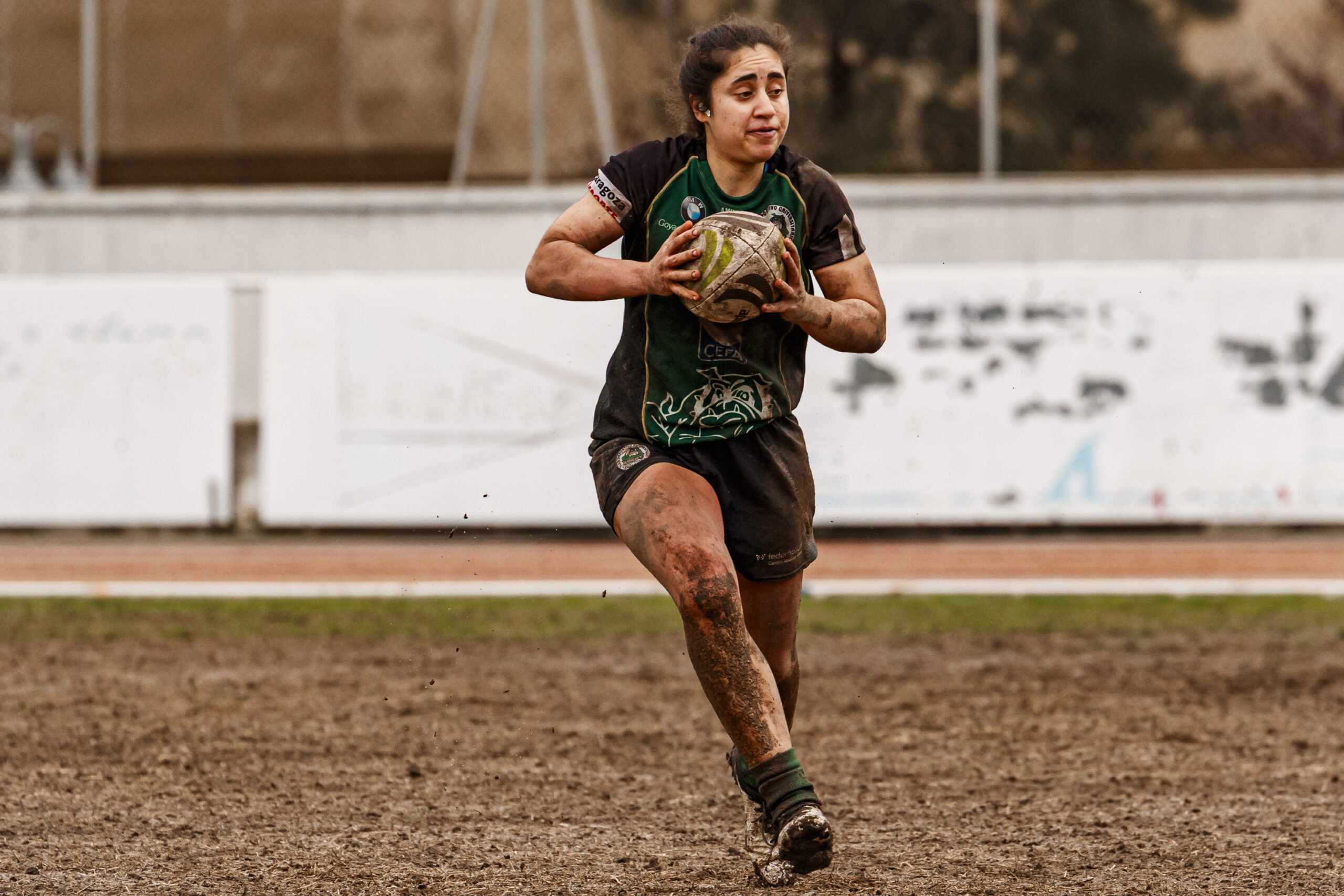 Imagenes correspondientes al partido de la jornada 9 de la DH Catalana de rugby femenino entre el CEFA Uniera y el INEF Lleida en el José Manuel J. Boix