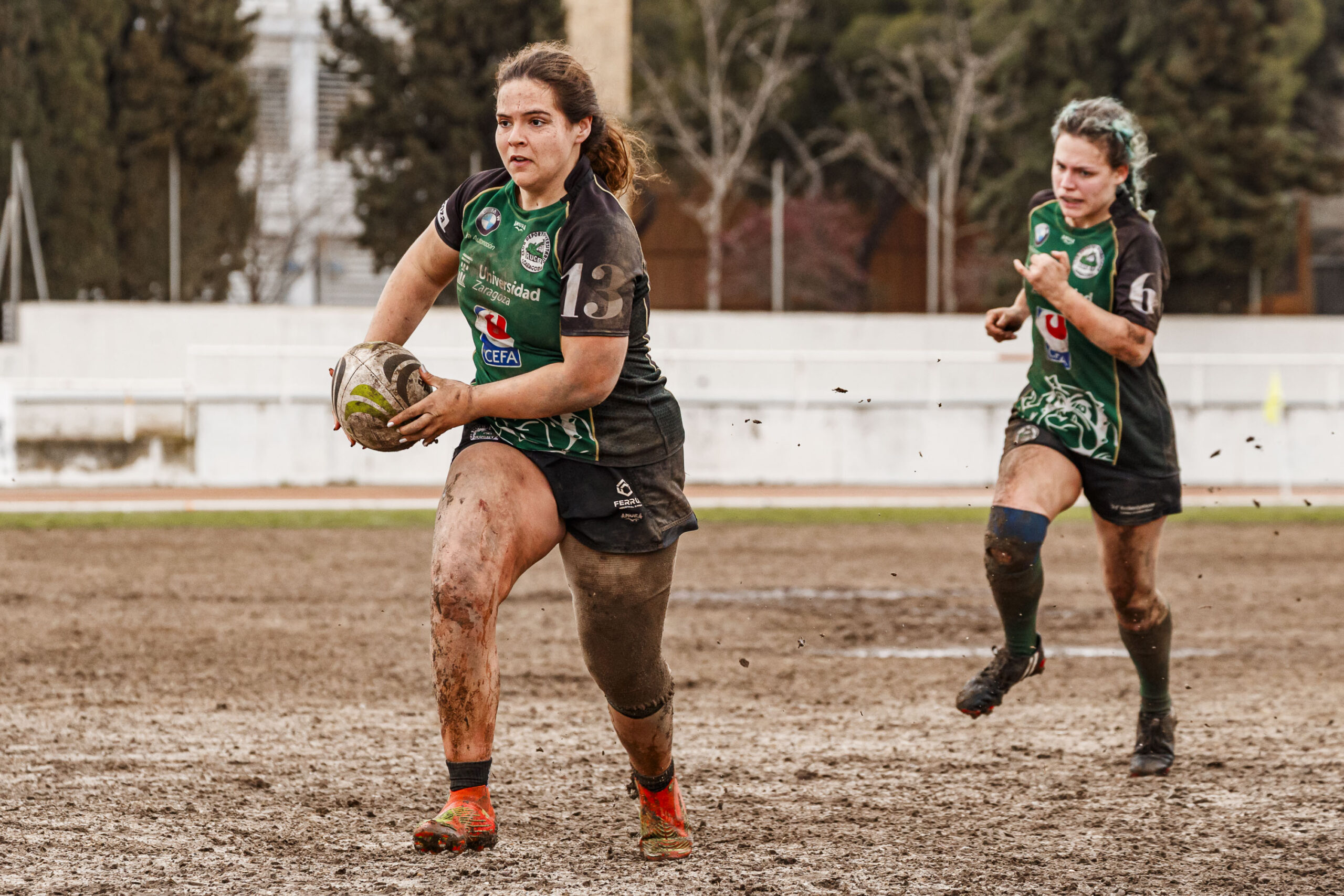 Imagenes correspondientes al partido de la jornada 9 de la DH Catalana de rugby femenino entre el CEFA Uniera y el INEF Lleida en el José Manuel J. Boix