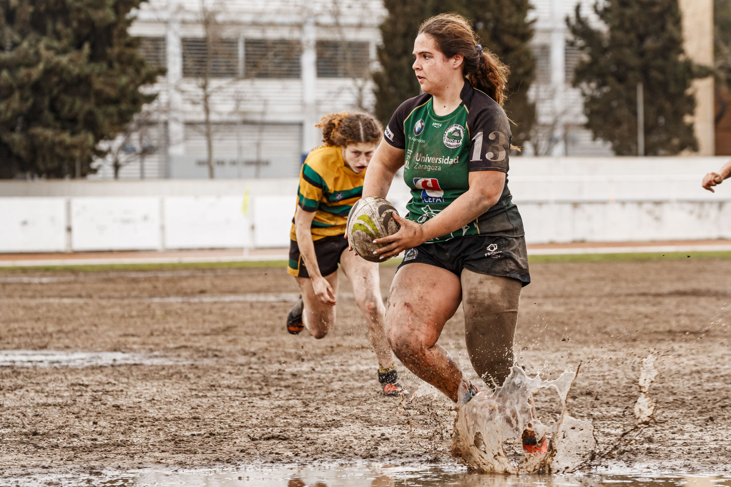 Imagenes correspondientes al partido de la jornada 9 de la DH Catalana de rugby femenino entre el CEFA Uniera y el INEF Lleida en el José Manuel J. Boix