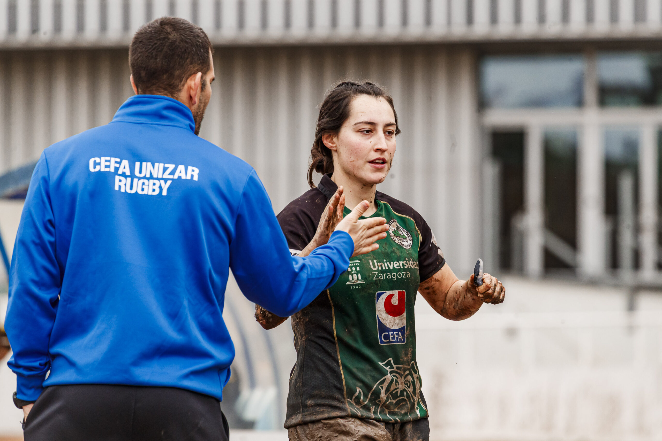 Imagenes correspondientes al partido de la jornada 9 de la DH Catalana de rugby femenino entre el CEFA Uniera y el INEF Lleida en el José Manuel J. Boix