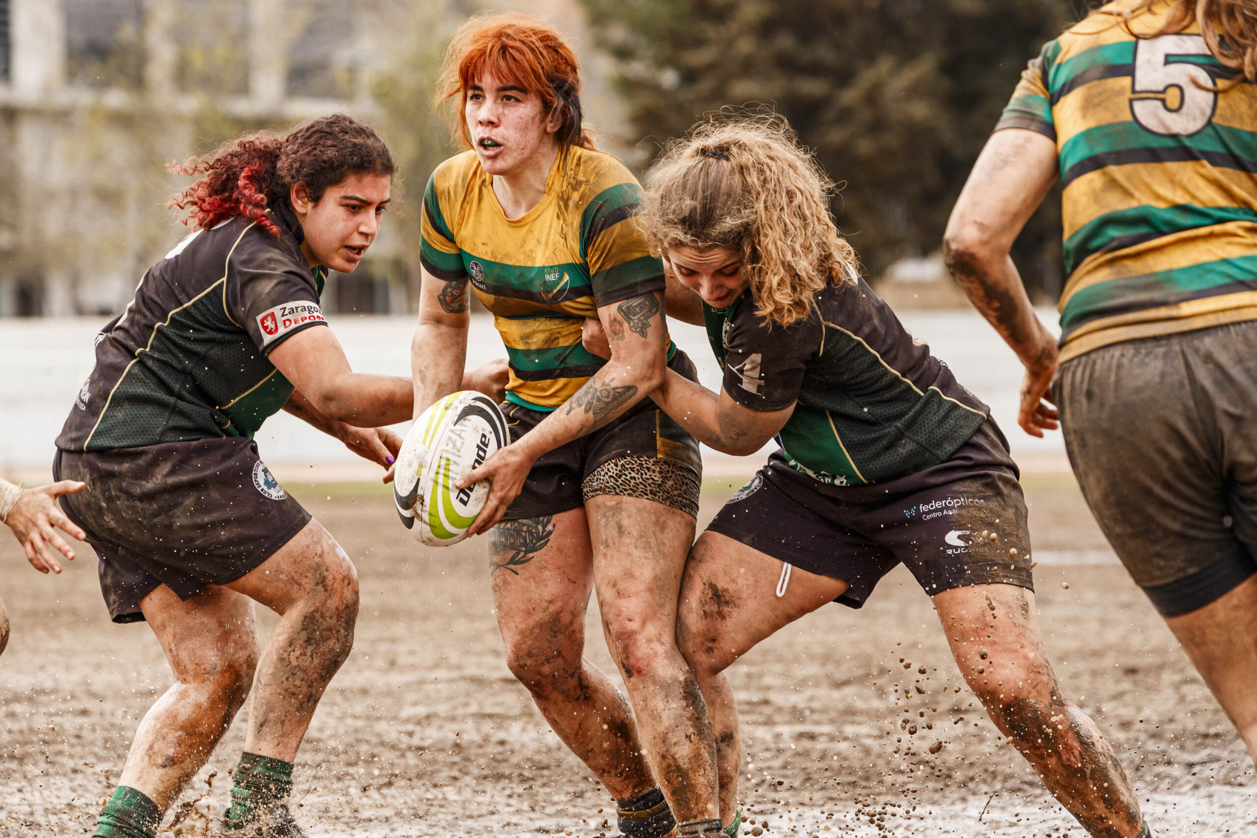 Imagenes correspondientes al partido de la jornada 9 de la DH Catalana de rugby femenino entre el CEFA Uniera y el INEF Lleida en el José Manuel J. Boix
