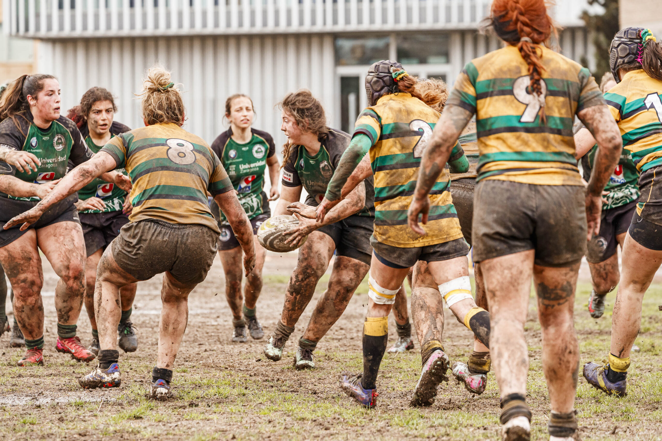 Imagenes correspondientes al partido de la jornada 9 de la DH Catalana de rugby femenino entre el CEFA Uniera y el INEF Lleida en el José Manuel J. Boix