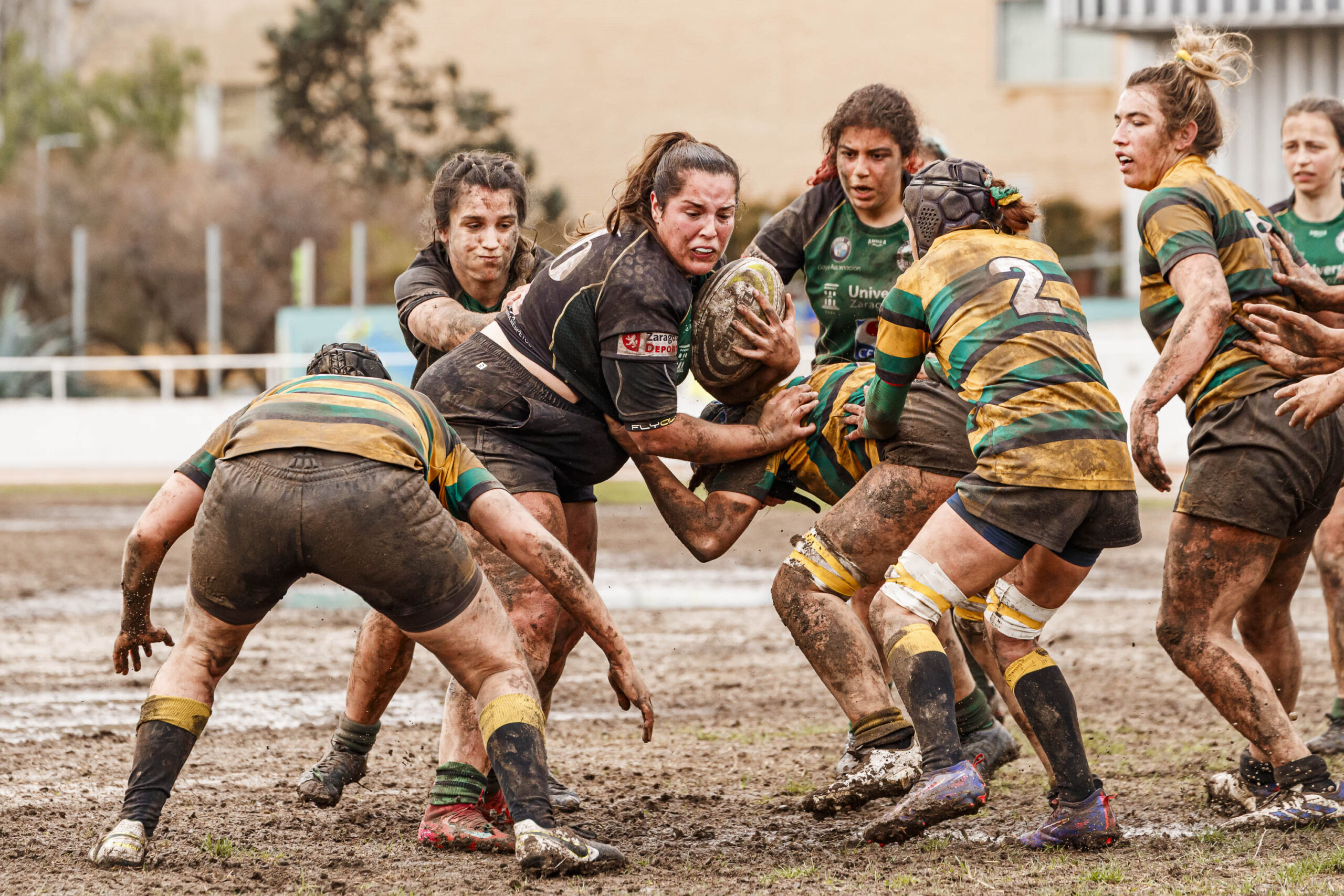 Imagenes correspondientes al partido de la jornada 9 de la DH Catalana de rugby femenino entre el CEFA Uniera y el INEF Lleida en el José Manuel J. Boix