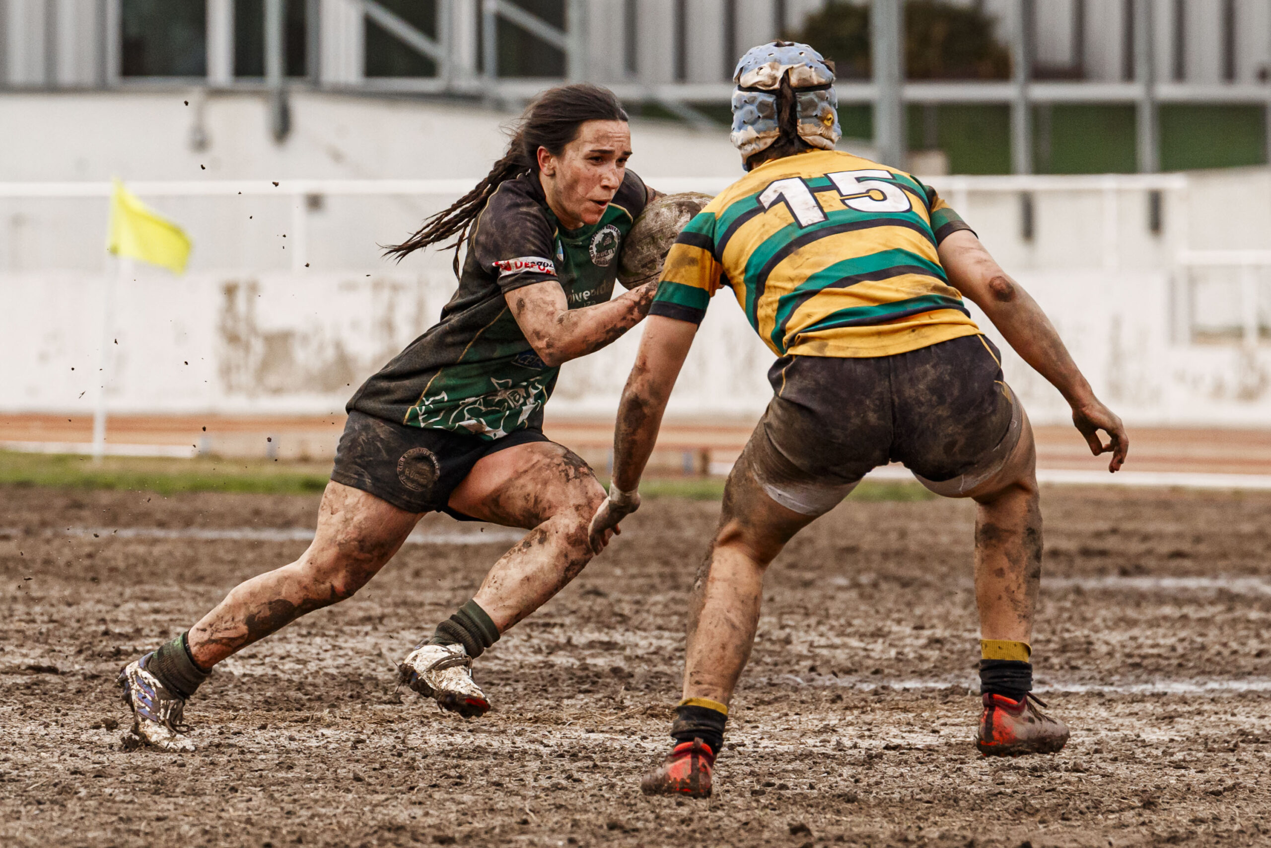 Imagenes correspondientes al partido de la jornada 9 de la DH Catalana de rugby femenino entre el CEFA Uniera y el INEF Lleida en el José Manuel J. Boix