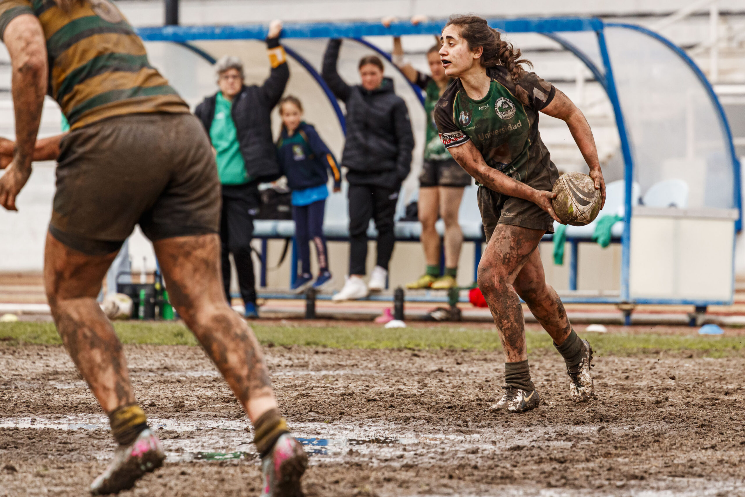 Imagenes correspondientes al partido de la jornada 9 de la DH Catalana de rugby femenino entre el CEFA Uniera y el INEF Lleida en el José Manuel J. Boix