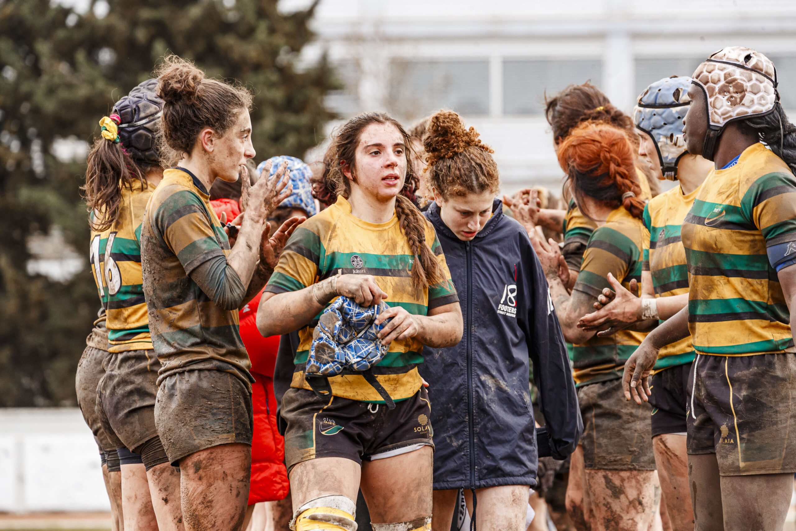 Imagenes correspondientes al partido de la jornada 9 de la DH Catalana de rugby femenino entre el CEFA Uniera y el INEF Lleida en el José Manuel J. Boix