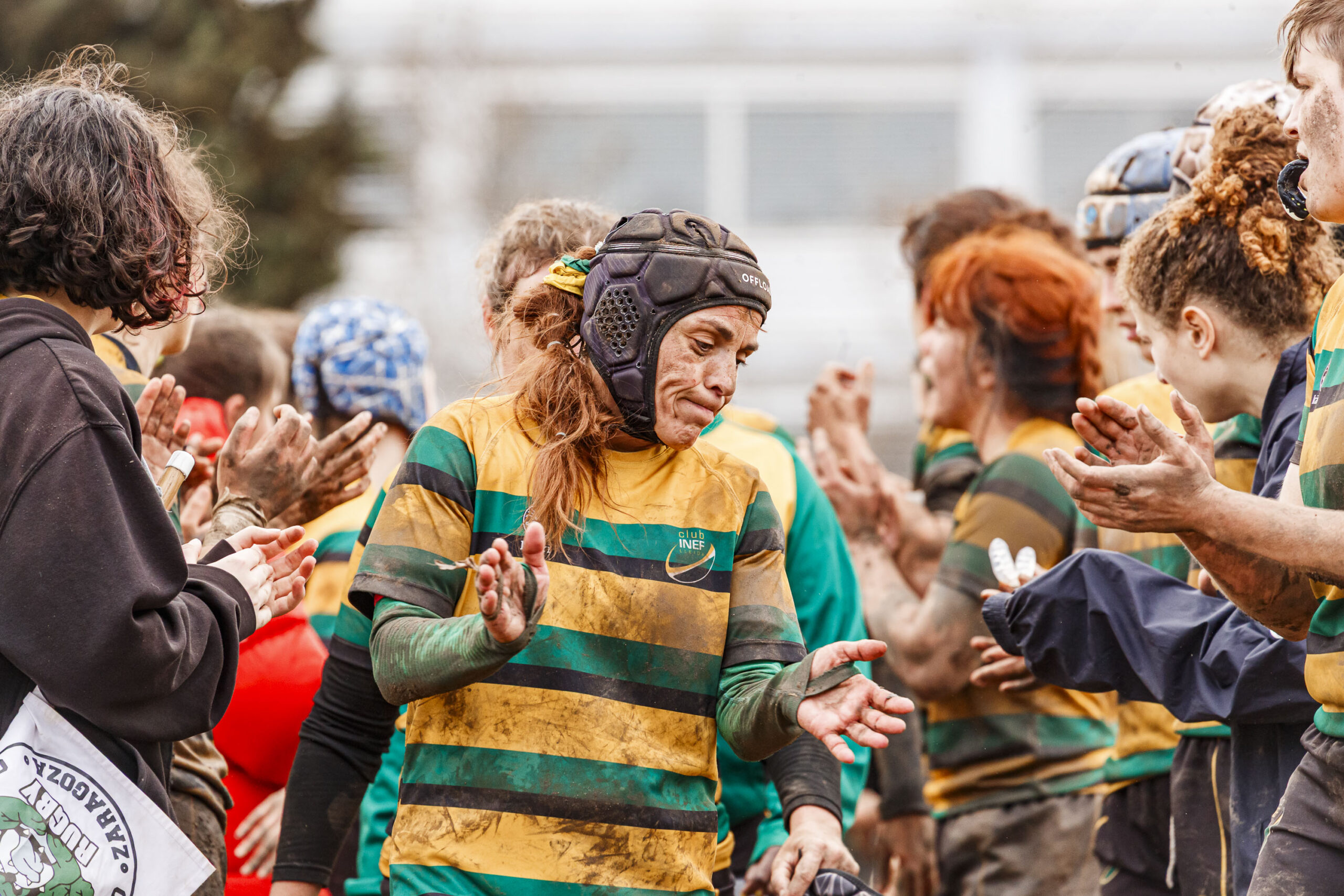Imagenes correspondientes al partido de la jornada 9 de la DH Catalana de rugby femenino entre el CEFA Uniera y el INEF Lleida en el José Manuel J. Boix