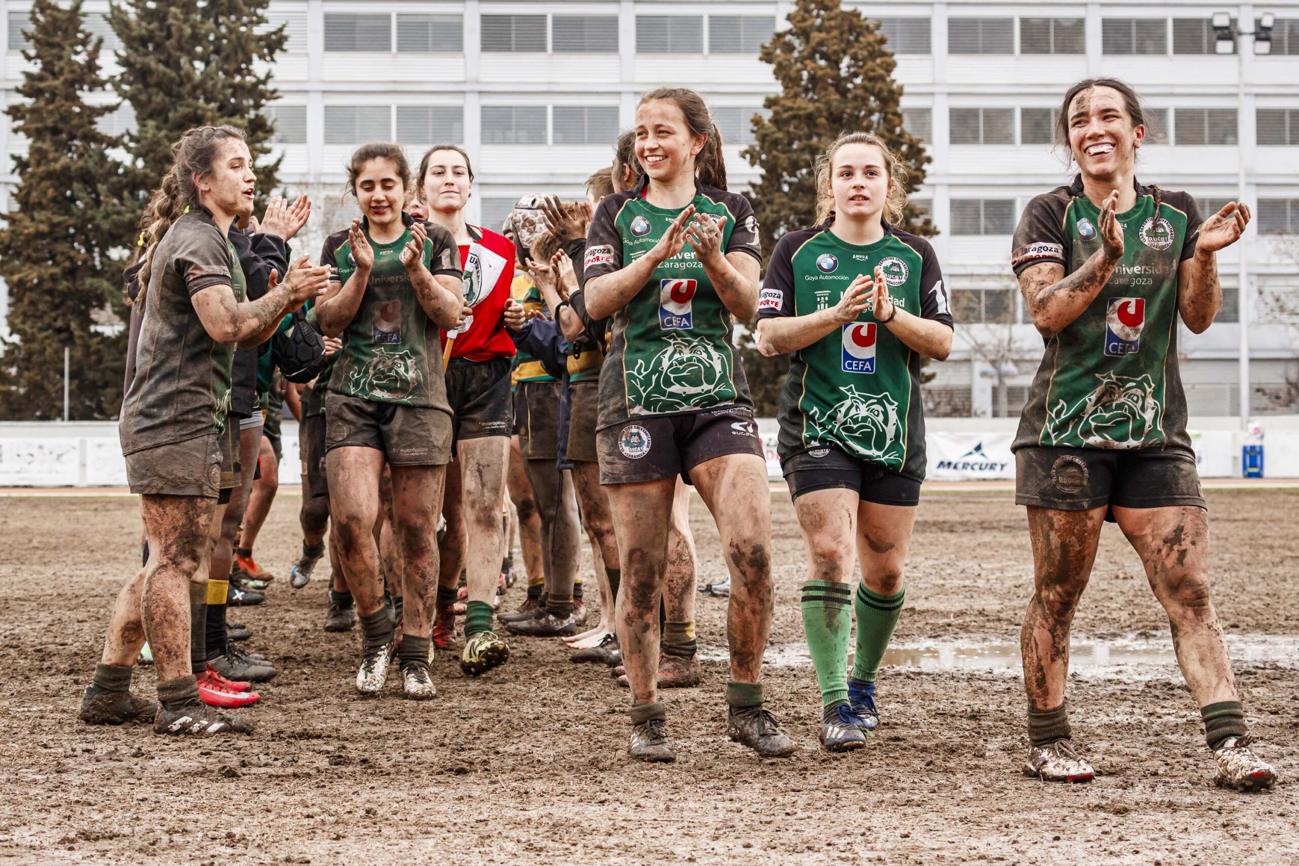 Imagenes correspondientes al partido de la jornada 9 de la DH Catalana de rugby femenino entre el CEFA Uniera y el INEF Lleida en el José Manuel J. Boix