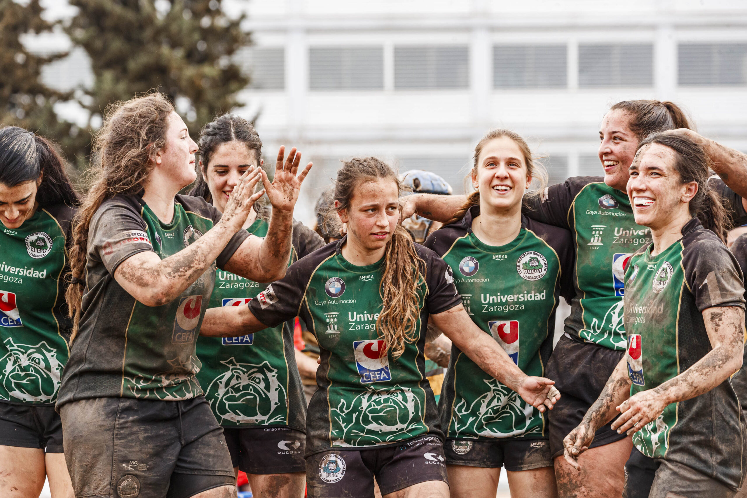 Imagenes correspondientes al partido de la jornada 9 de la DH Catalana de rugby femenino entre el CEFA Uniera y el INEF Lleida en el José Manuel J. Boix