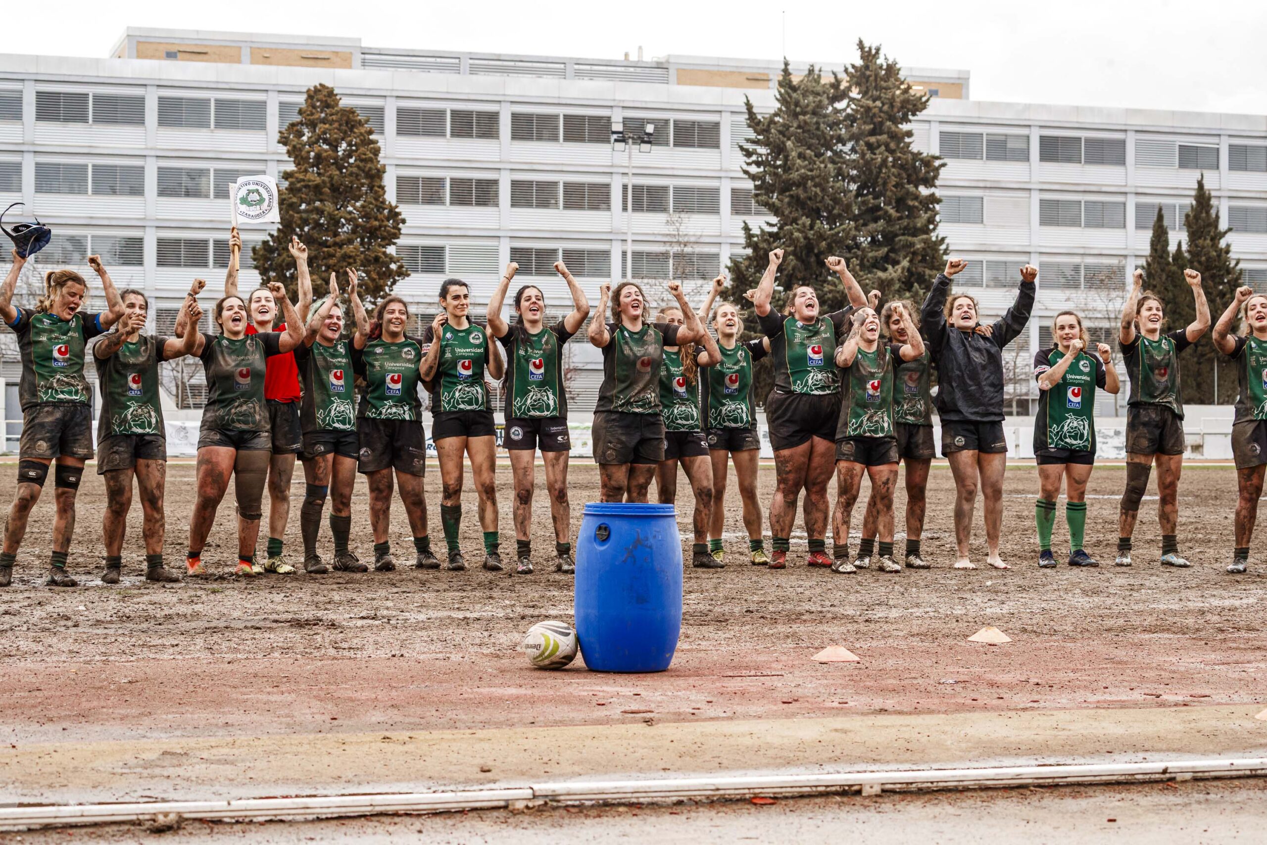 Imagenes correspondientes al partido de la jornada 9 de la DH Catalana de rugby femenino entre el CEFA Uniera y el INEF Lleida en el José Manuel J. Boix
