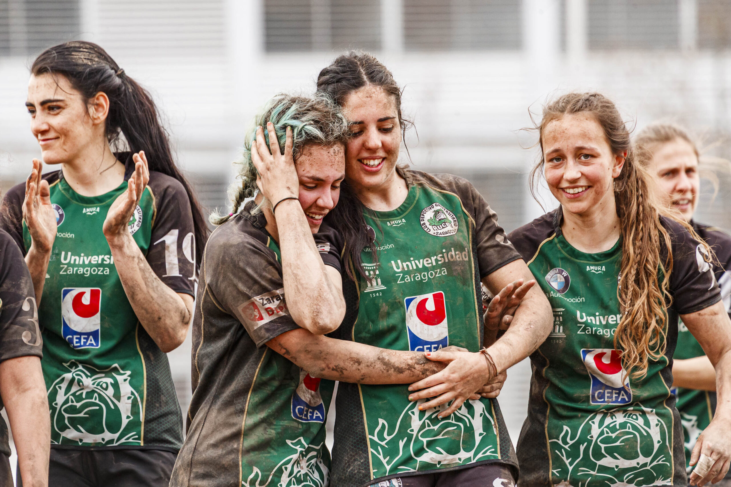 Imagenes correspondientes al partido de la jornada 9 de la DH Catalana de rugby femenino entre el CEFA Uniera y el INEF Lleida en el José Manuel J. Boix