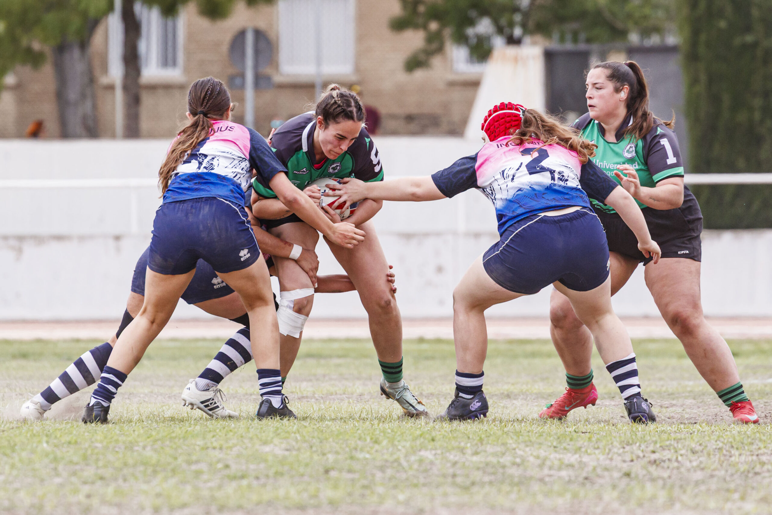 Partido correspondiente a la final de la Liga Aragonesa de rugby femenino entre el CEFA Unizar y Fénix