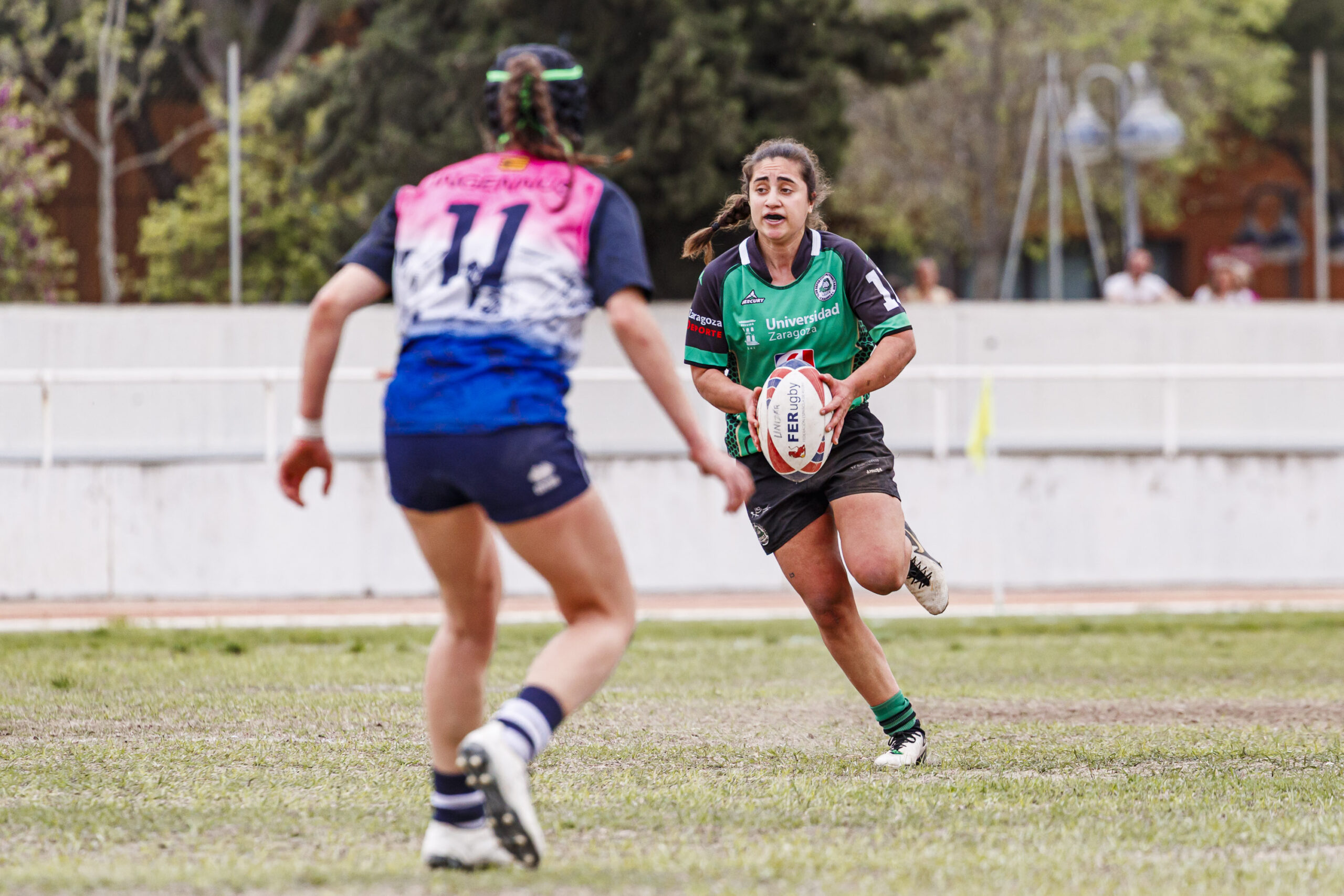 Partido correspondiente a la final de la Liga Aragonesa de rugby femenino entre el CEFA Unizar y Fénix