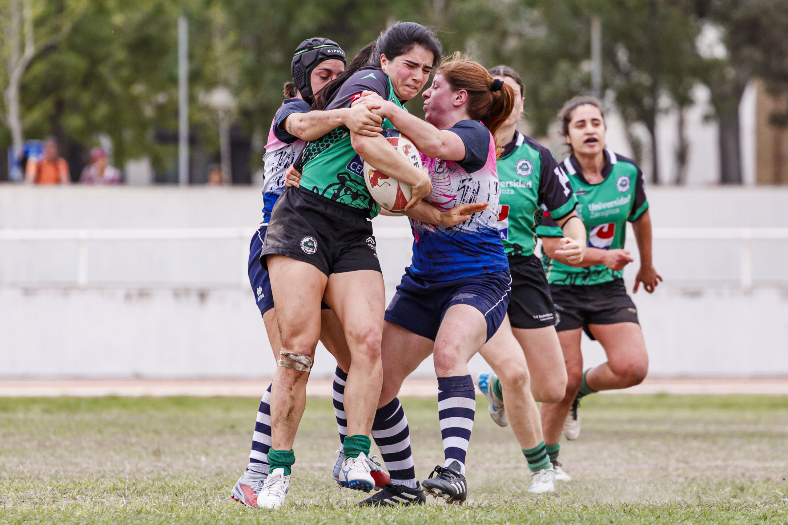 Partido correspondiente a la final de la Liga Aragonesa de rugby femenino entre el CEFA Unizar y Fénix