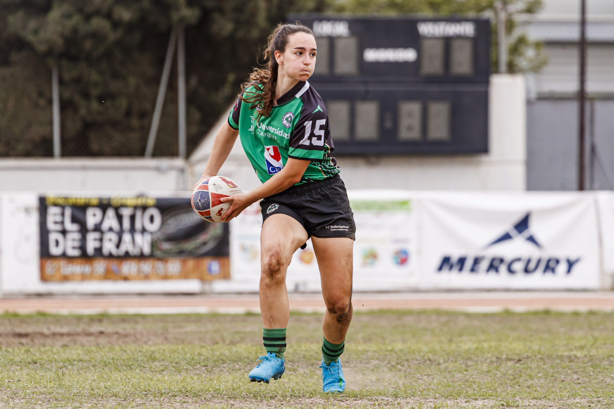 Partido correspondiente a la final de la Liga Aragonesa de rugby femenino entre el CEFA Unizar y Fénix