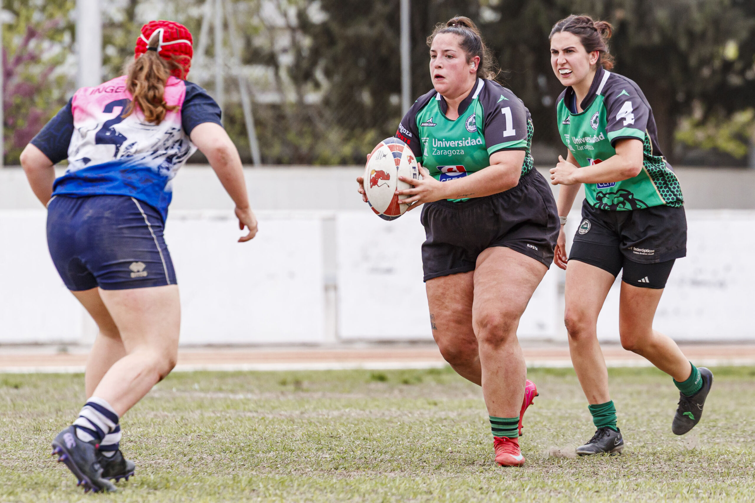 Partido correspondiente a la final de la Liga Aragonesa de rugby femenino entre el CEFA Unizar y Fénix